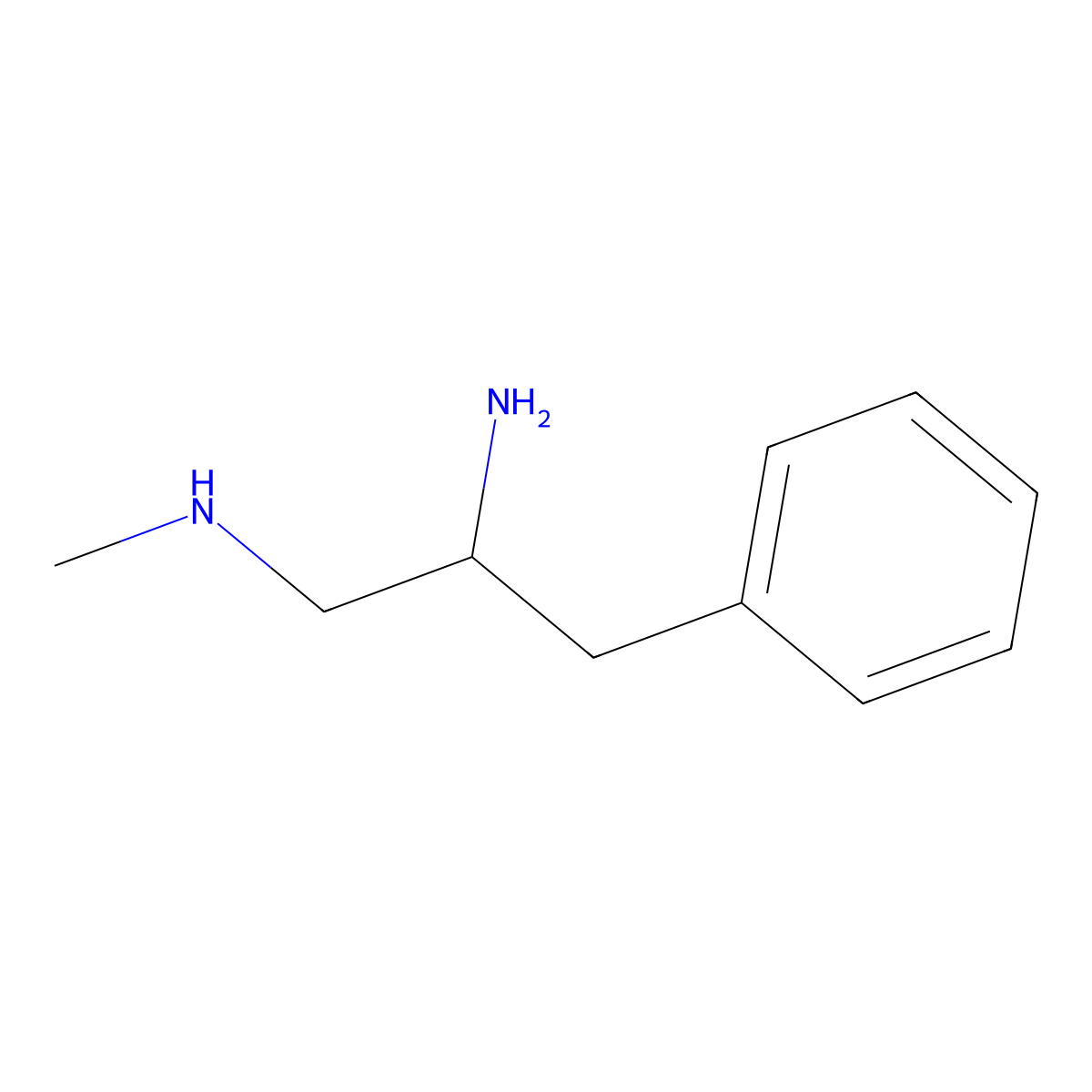 (2-Amino-3-phenylpropyl)(methyl)amine molecular structure, CAS 128899-92-3