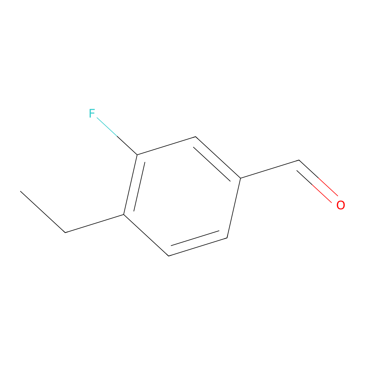 4-Ethyl-3-fluorobenzaldehyde molecular structure, CAS 1289005-83-9