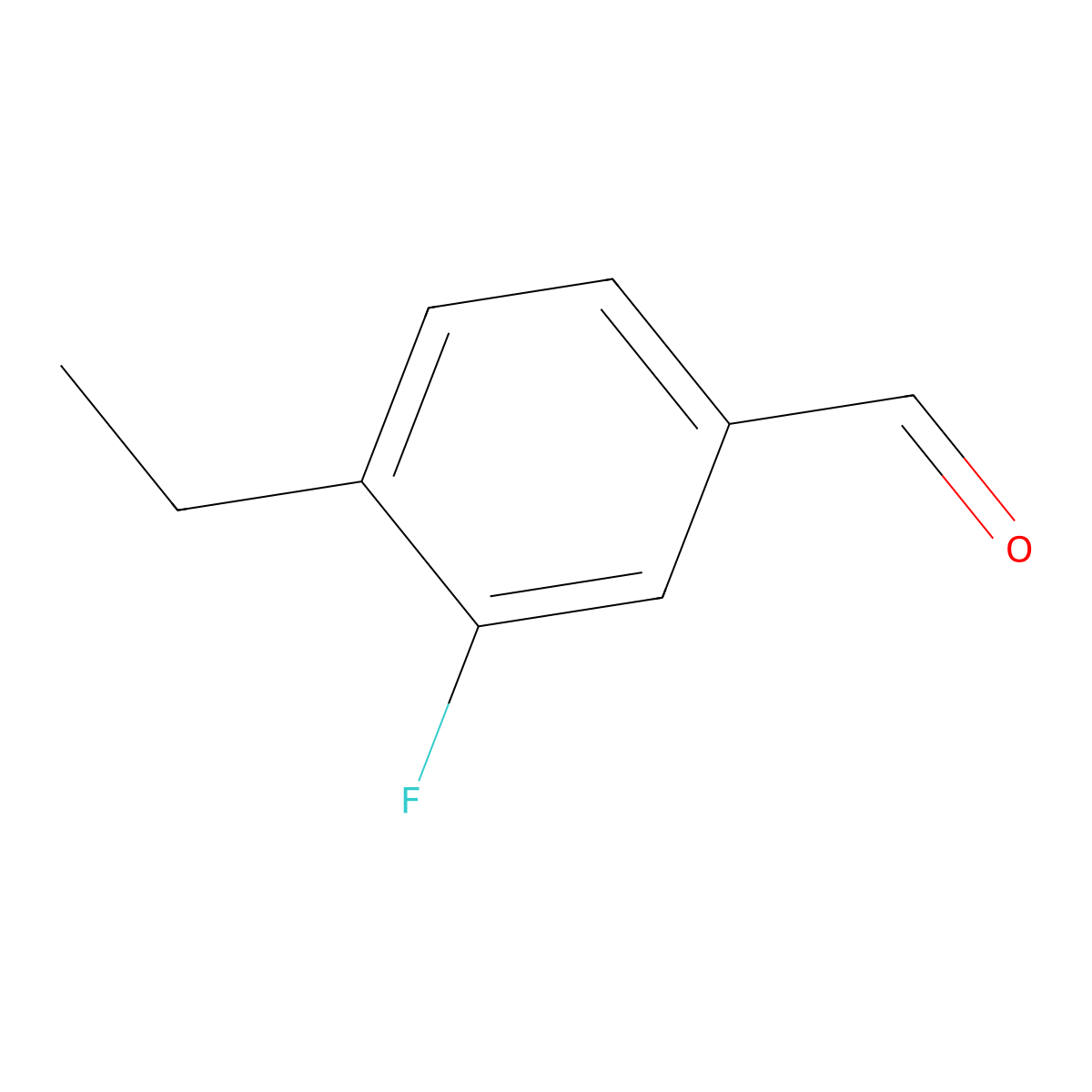 4-Ethyl-3-fluorobenzaldehyde molecular structure, CAS 1289005-83-9