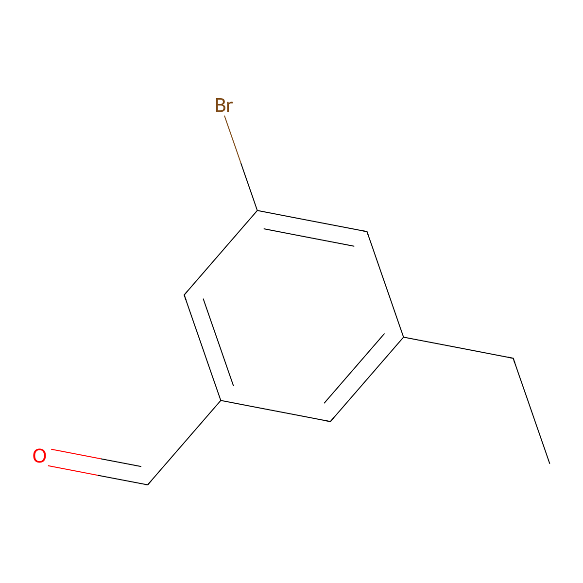3-Bromo-5-ethylbenzaldehyde molecular structure, CAS 1289006-53-6
