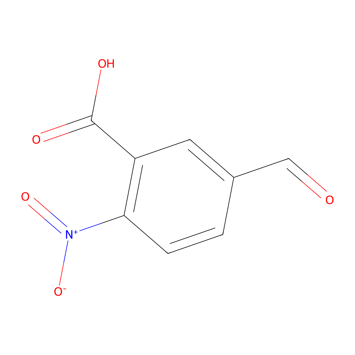 5-Formyl-2-nitrobenzoic acid molecular structure, CAS 1289007-91-5
