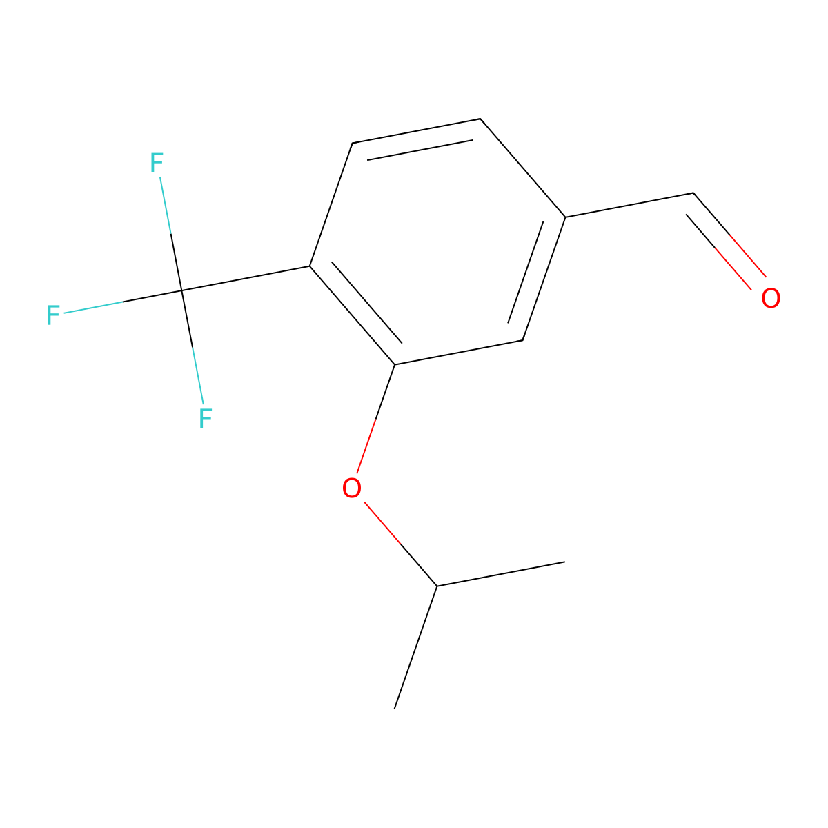 3-Isopropoxy-4-(trifluoromethyl)benzaldehyde molecular structure, CAS 1289009-52-4