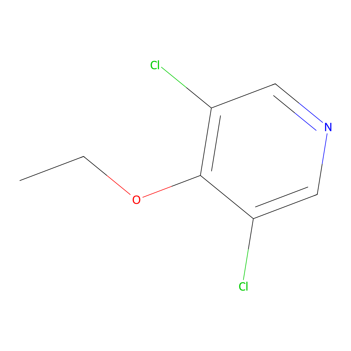 3,5-Dichloro-4-ethoxypyridine molecular structure, CAS 1289009-67-1