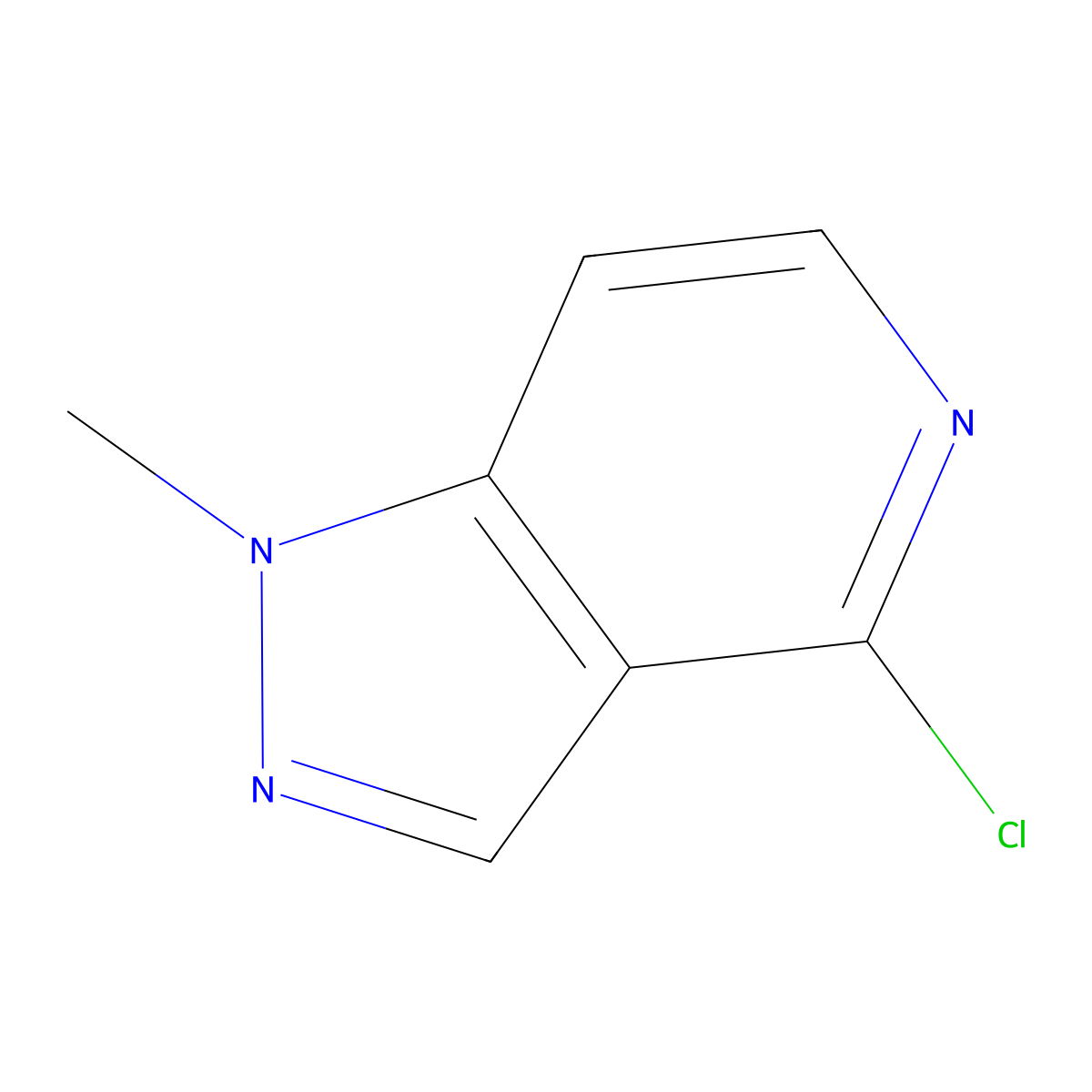 4-chloro-1-methyl-1H-pyrazolo(4,3-c)pyridine molecular structure, CAS 1289014-47-6