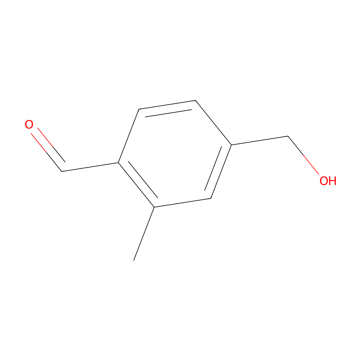 4-(Hydroxymethyl)-2-methylbenzaldehyde molecular structure, CAS 1289016-31-4