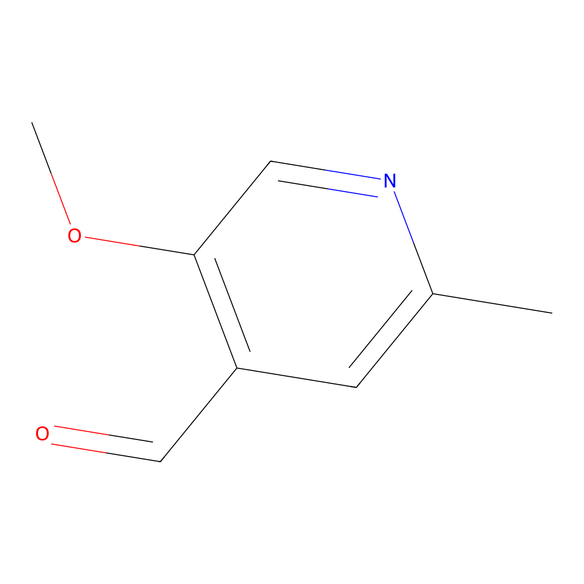5-Methoxy-2-methylisonicotinaldehyde molecular structure, CAS 1289023-11-5