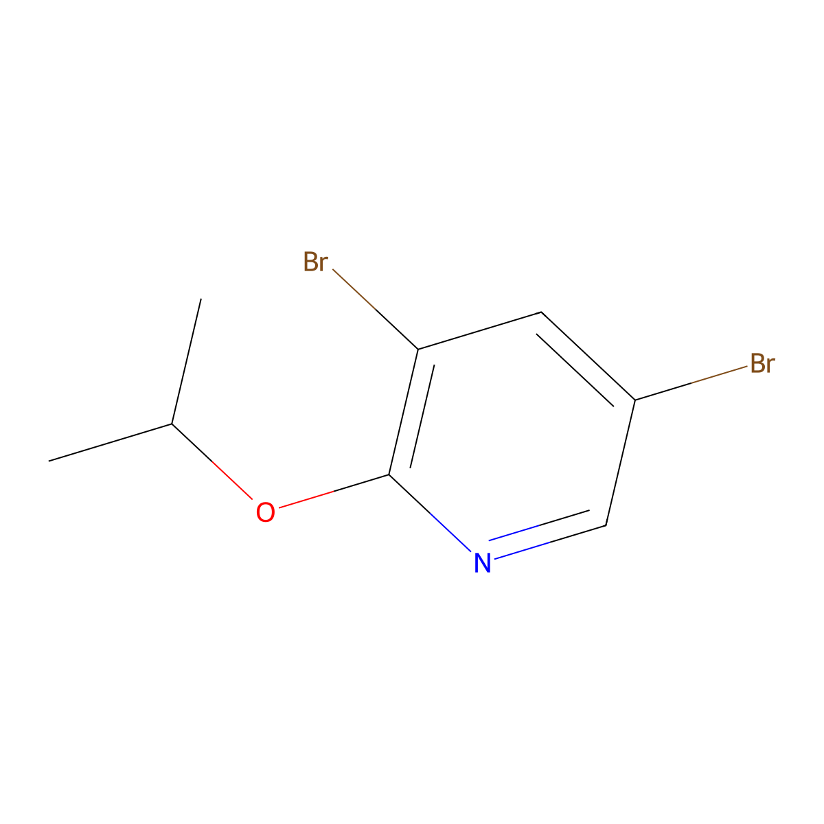 3,5-Dibromo-2-isopropyloxypyridine molecular structure, CAS 1289024-90-3