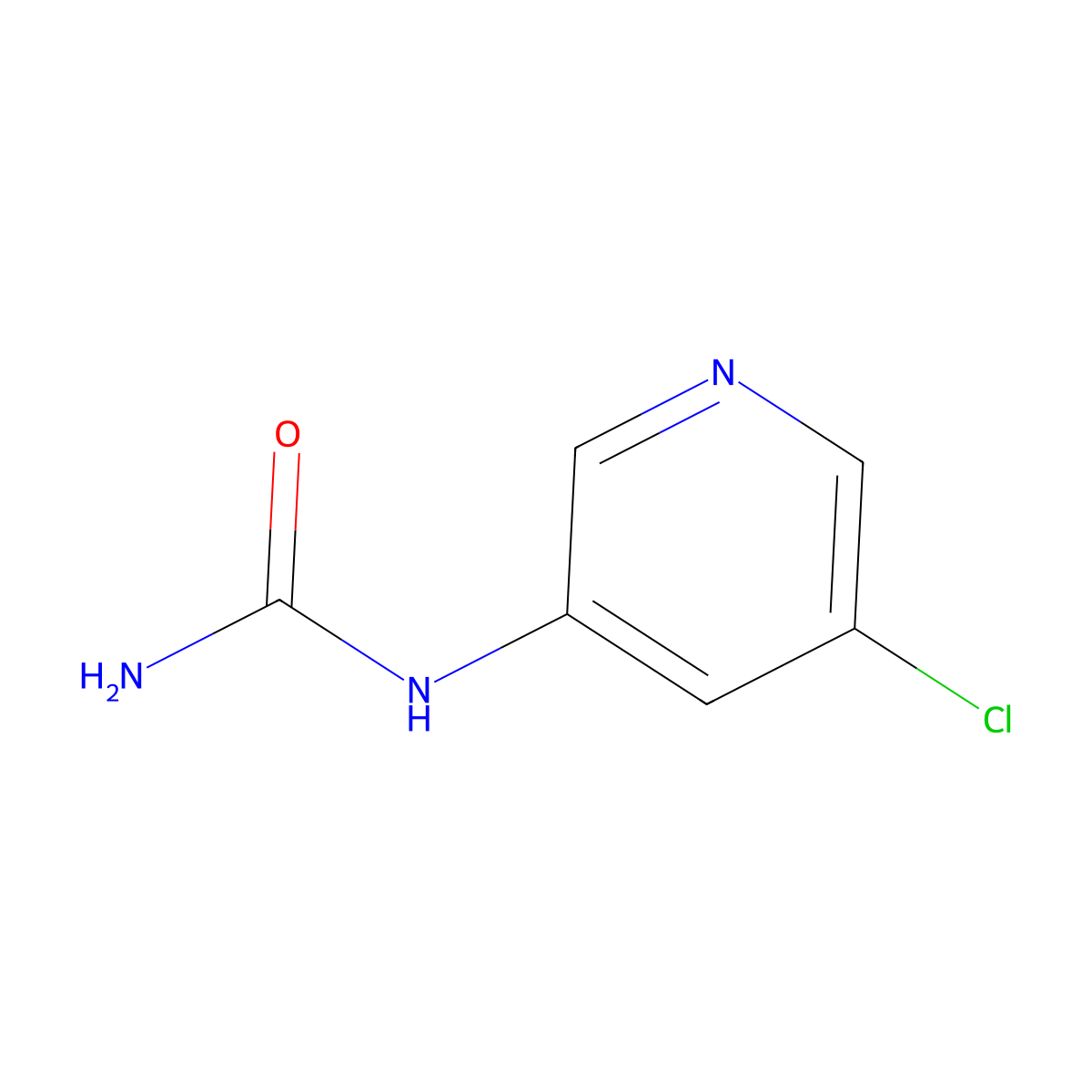 1-(5-Chloropyridin-3-yl)urea molecular structure, CAS 1289026-99-8