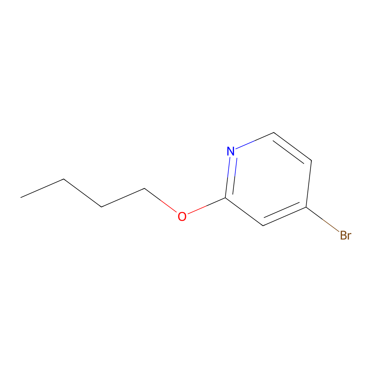 4-Bromo-2-butoxypyridine molecular structure, CAS 1289027-85-5