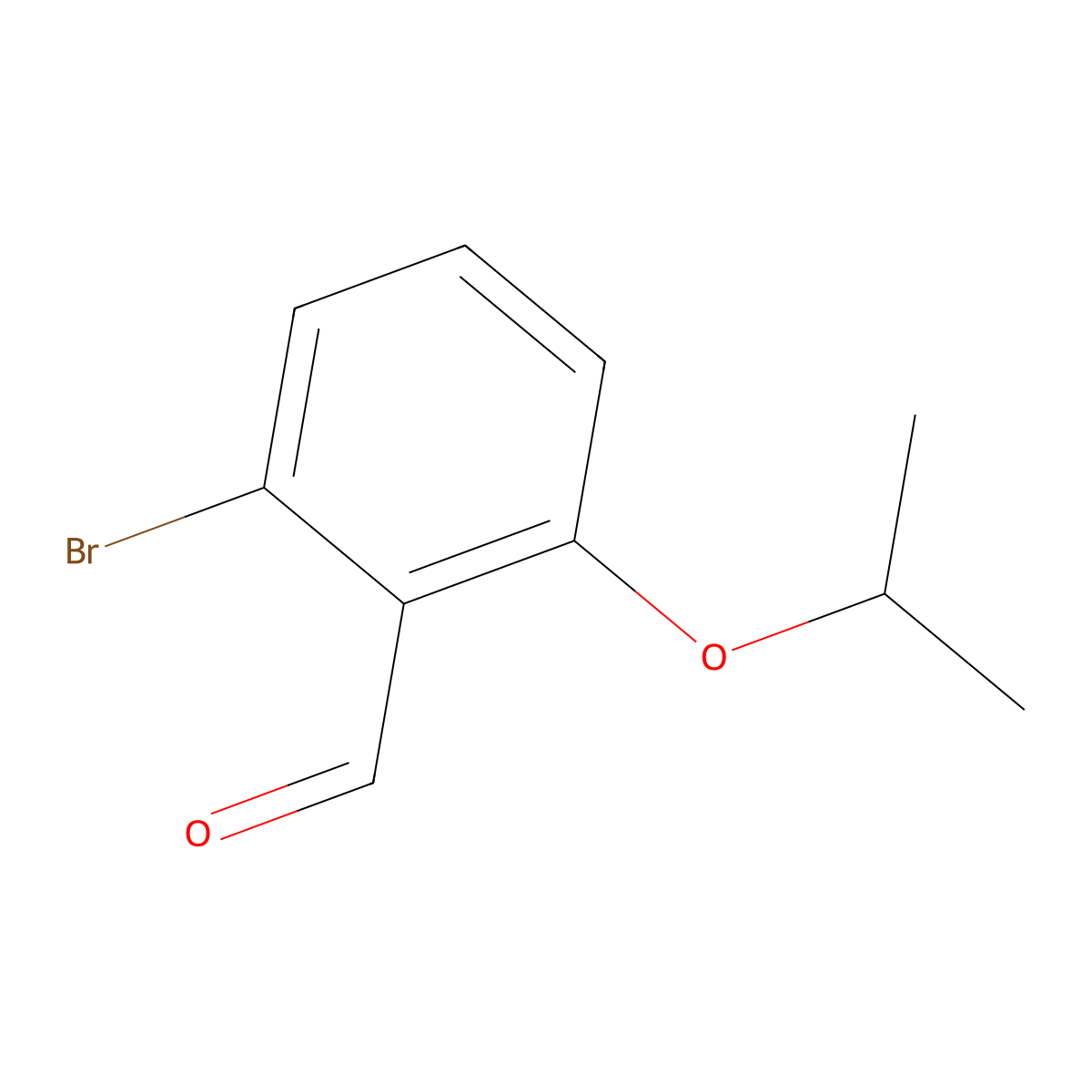 2-Bromo-6-(propan-2-yloxy)benzaldehyde molecular structure, CAS 1289029-98-6