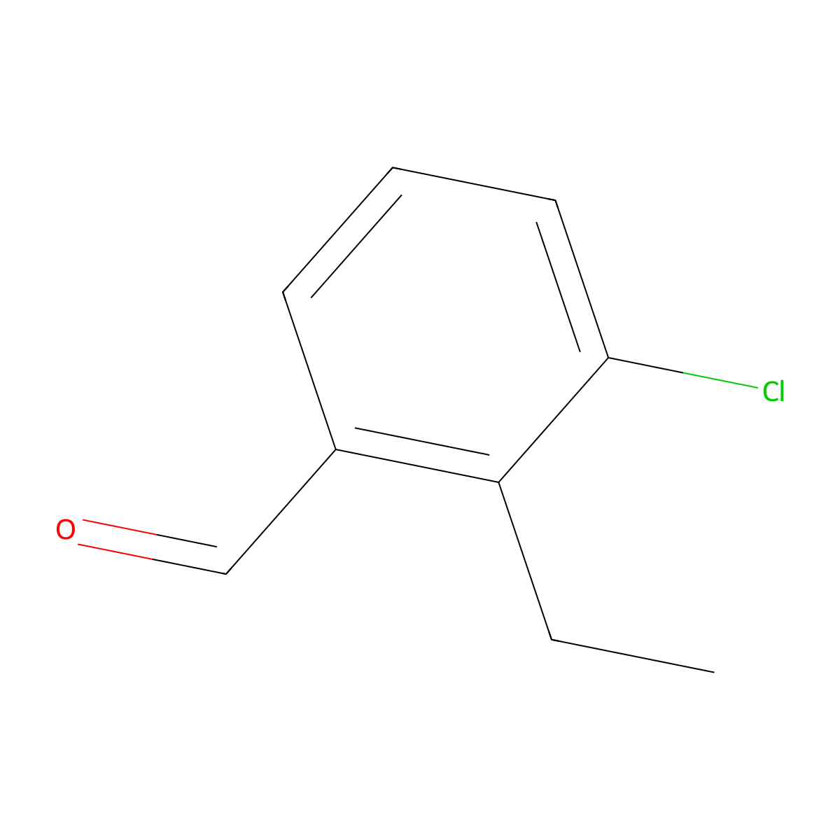 3-Chloro-2-ethylbenzaldehyde molecular structure, CAS 1289030-85-8