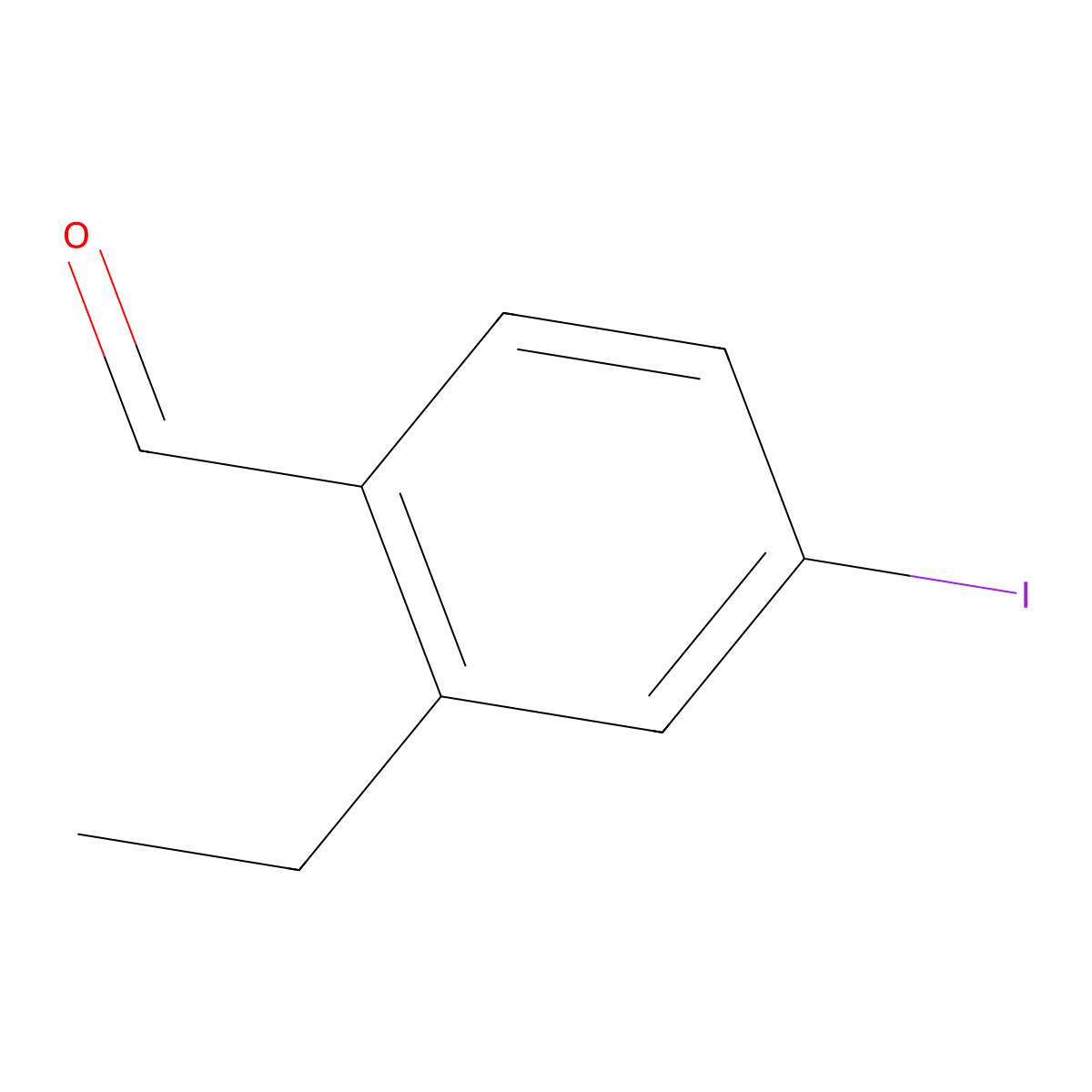 2-Ethyl-4-iodobenzaldehyde molecular structure, CAS 1289031-20-4