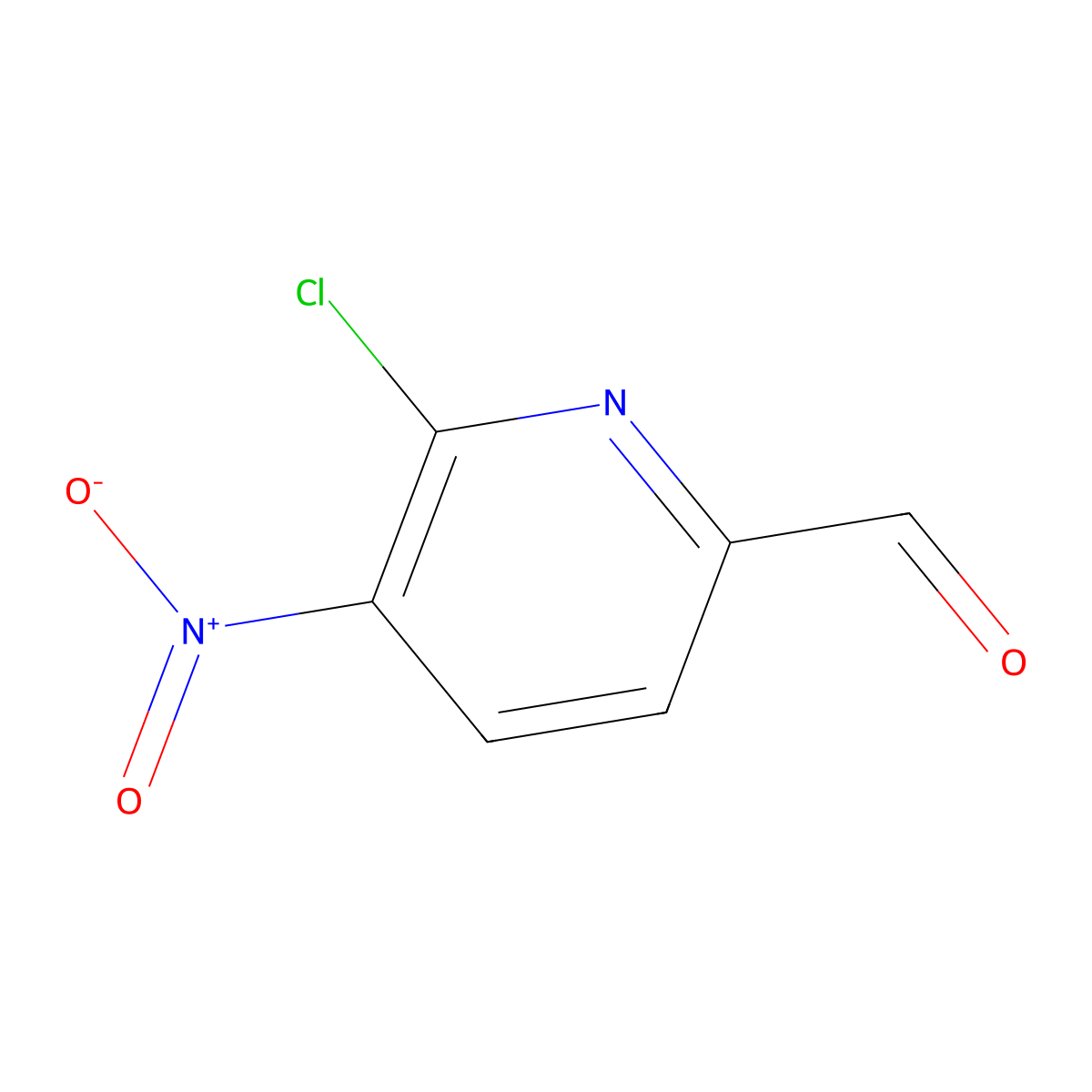 6-Chloro-5-nitropicolinaldehyde molecular structure, CAS 1289032-19-4