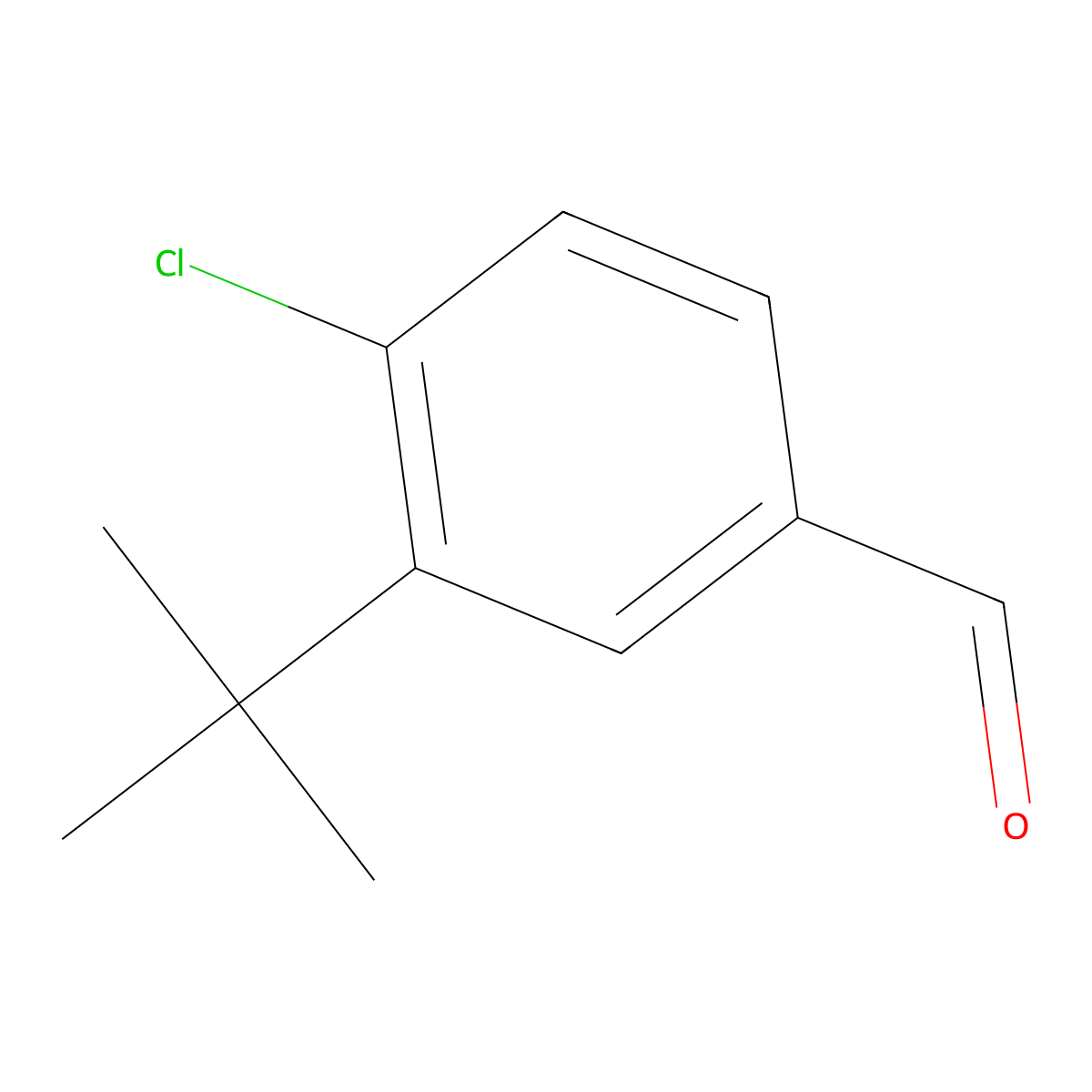 3-(tert-Butyl)-4-chlorobenzaldehyde molecular structure, CAS 1289032-55-8