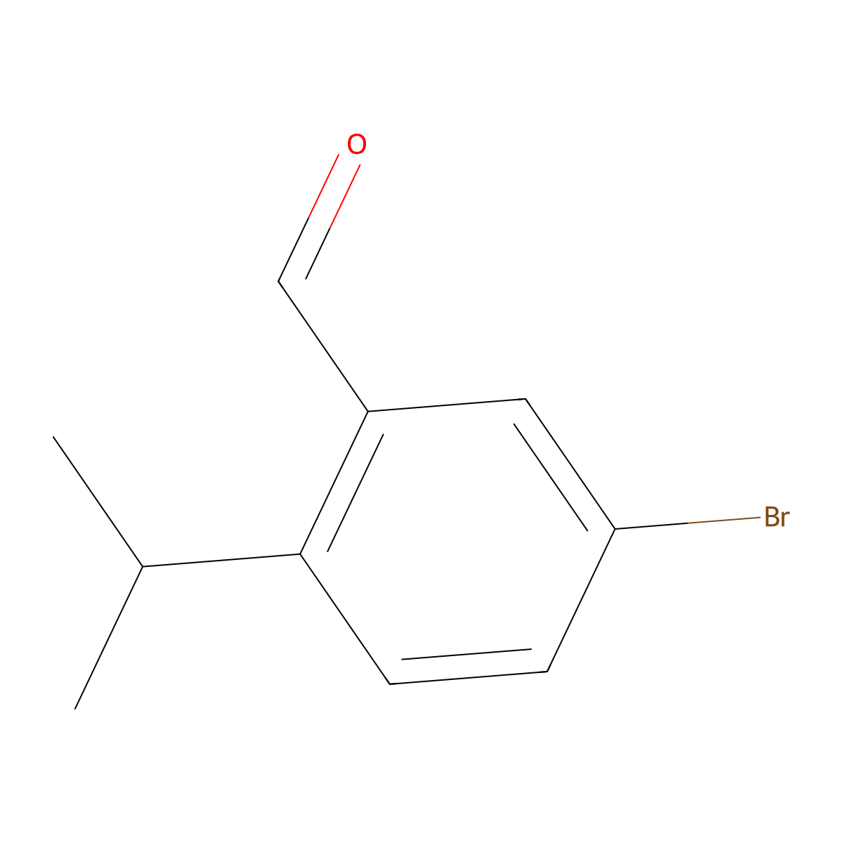 5-Bromo-2-isopropylbenzaldehyde molecular structure, CAS 1289039-15-1