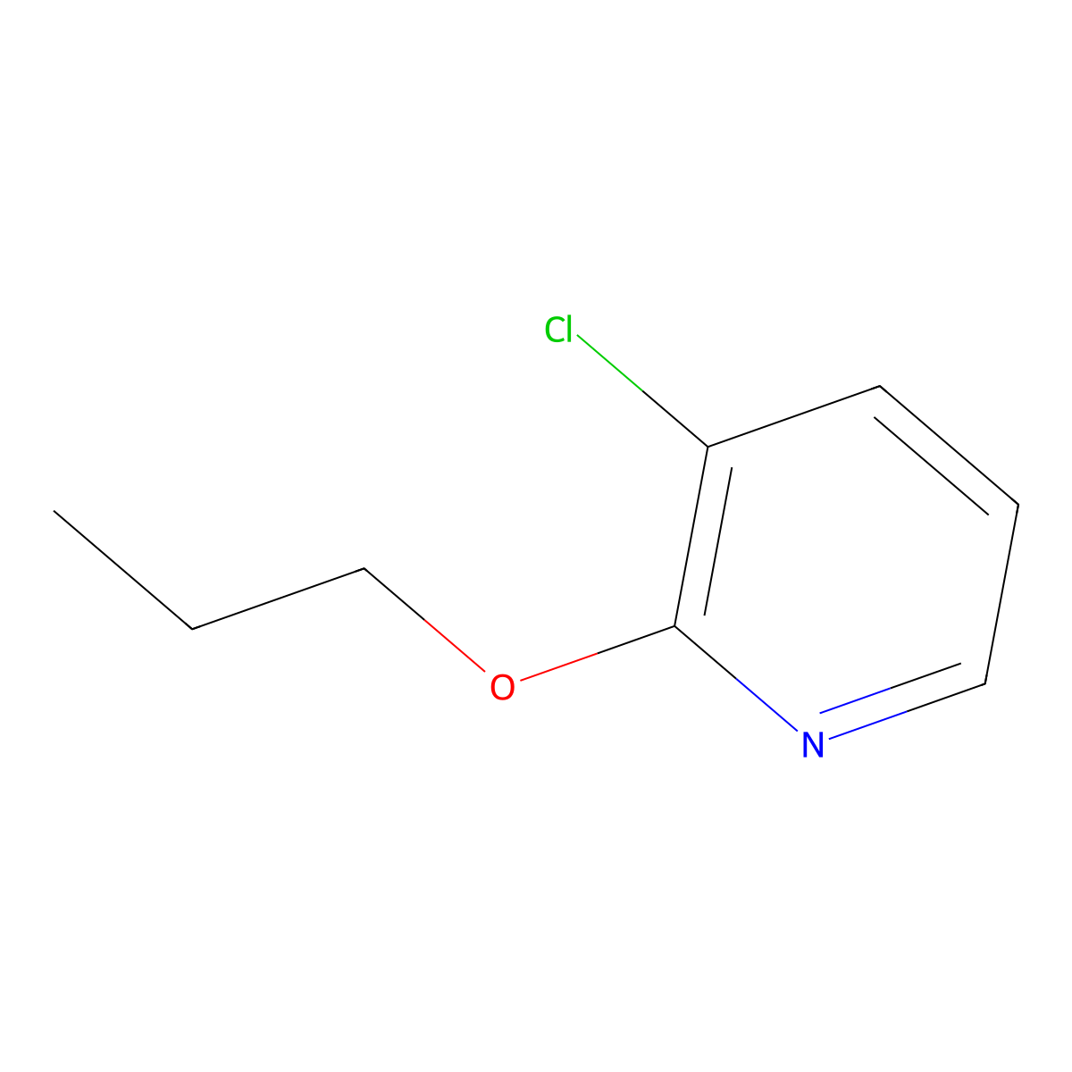 3-Chloro-2-propoxypyridine molecular structure, CAS 1289045-77-7