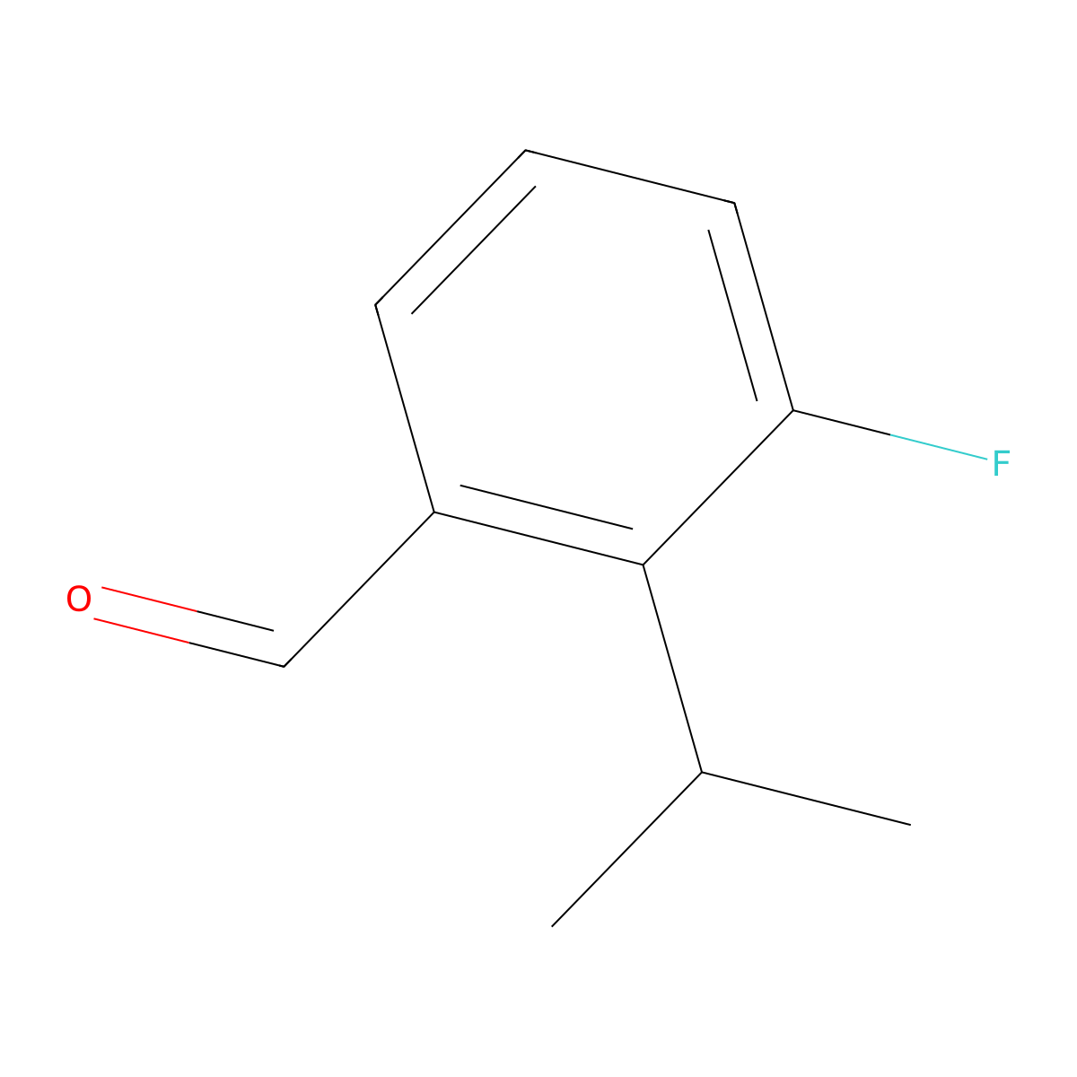 3-Fluoro-2-(propan-2-yl)benzaldehyde molecular structure, CAS 1289048-98-1