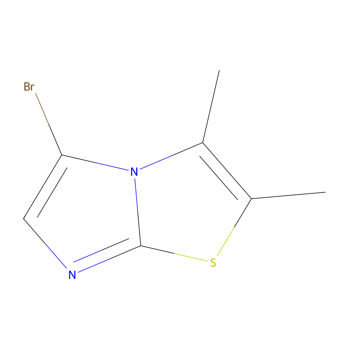 5-Bromo-2,3-dimethylimidazo[2,1-B][1,3]thiazole molecular structure, CAS 1289055-72-6