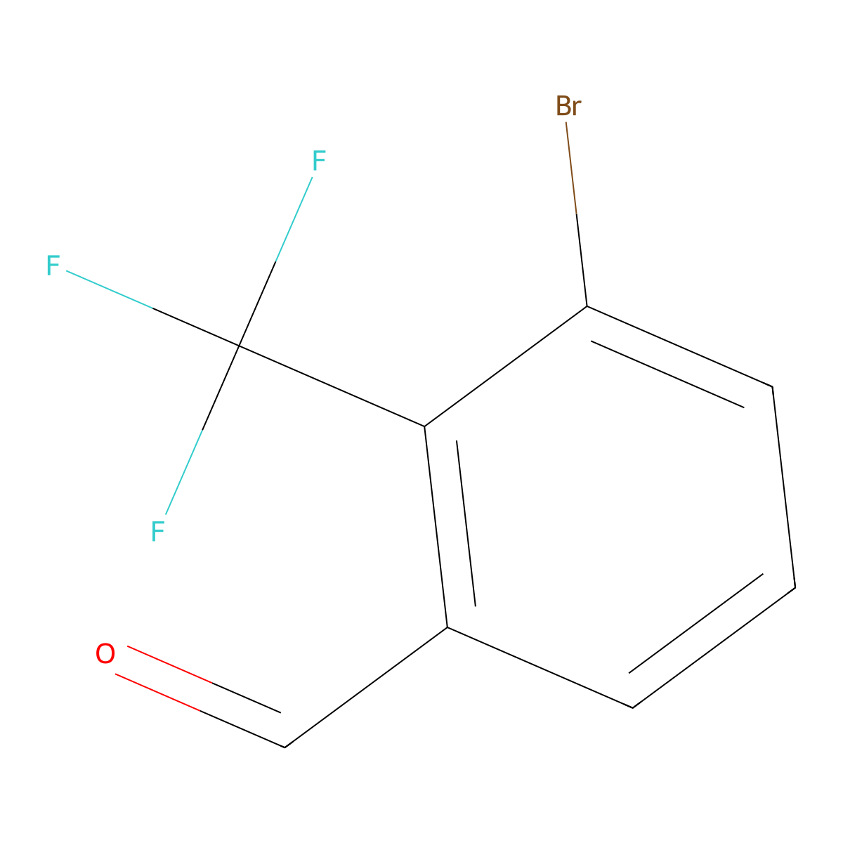 3-Bromo-2-(trifluoromethyl)benzaldehyde molecular structure, CAS 1289057-68-6