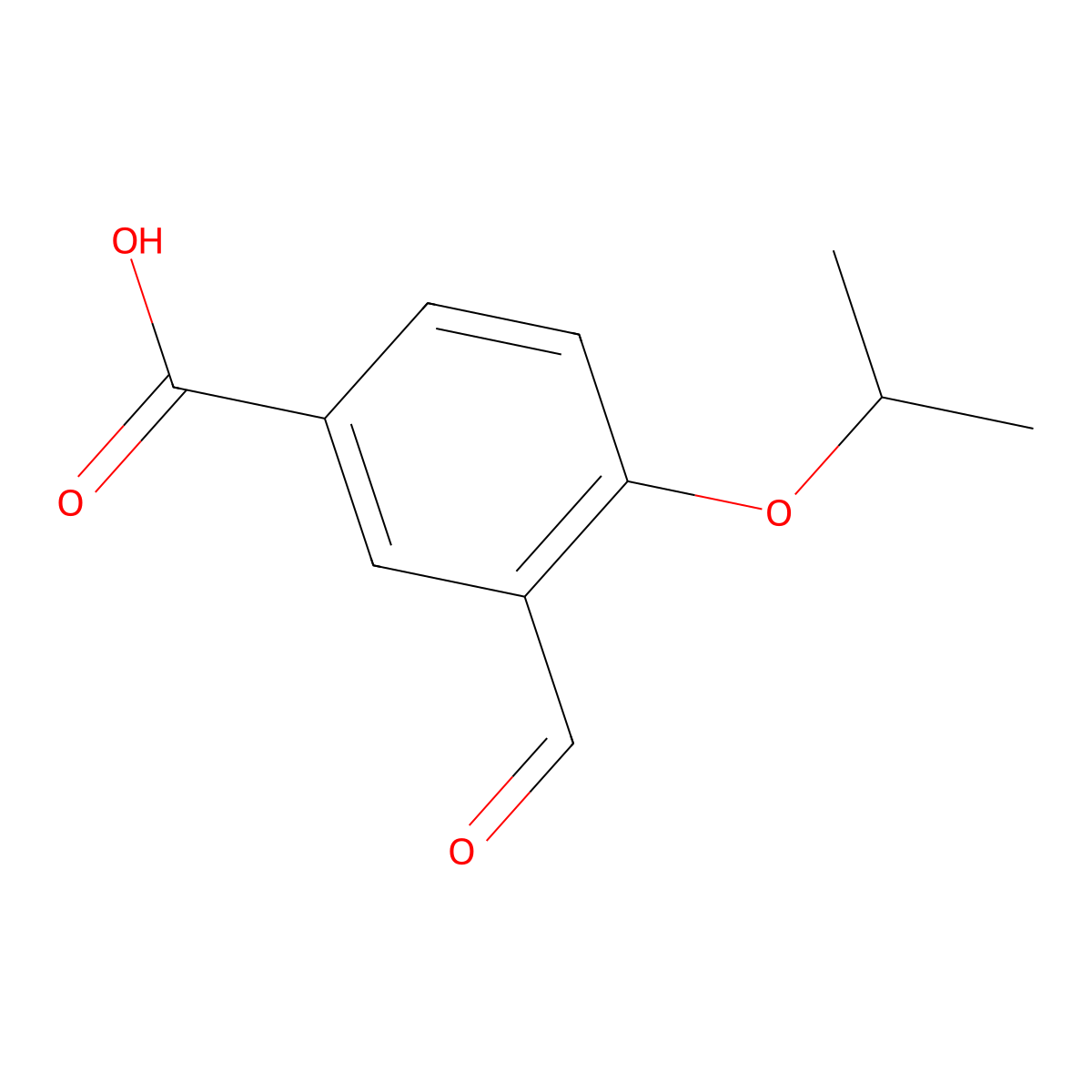 3-Formyl-4-(propan-2-yloxy)benzoic acid molecular structure, CAS 1289061-37-5