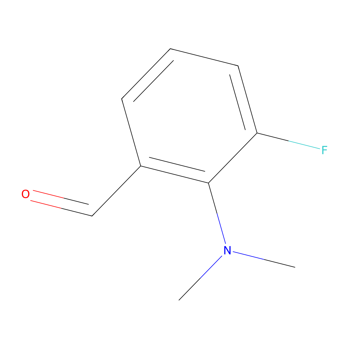 2-(Dimethylamino)-3-fluorobenzaldehyde molecular structure, CAS 1289062-97-0