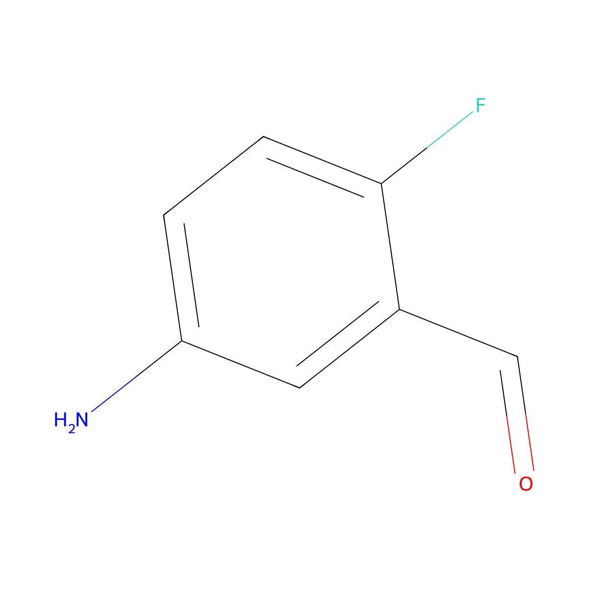 5-Amino-2-fluorobenzaldehyde molecular structure, CAS 1289063-23-5