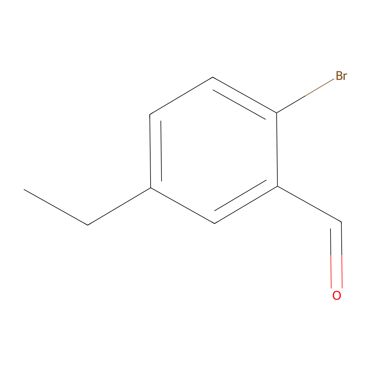2-Bromo-5-ethylbenzaldehyde molecular structure, CAS 1289063-54-2