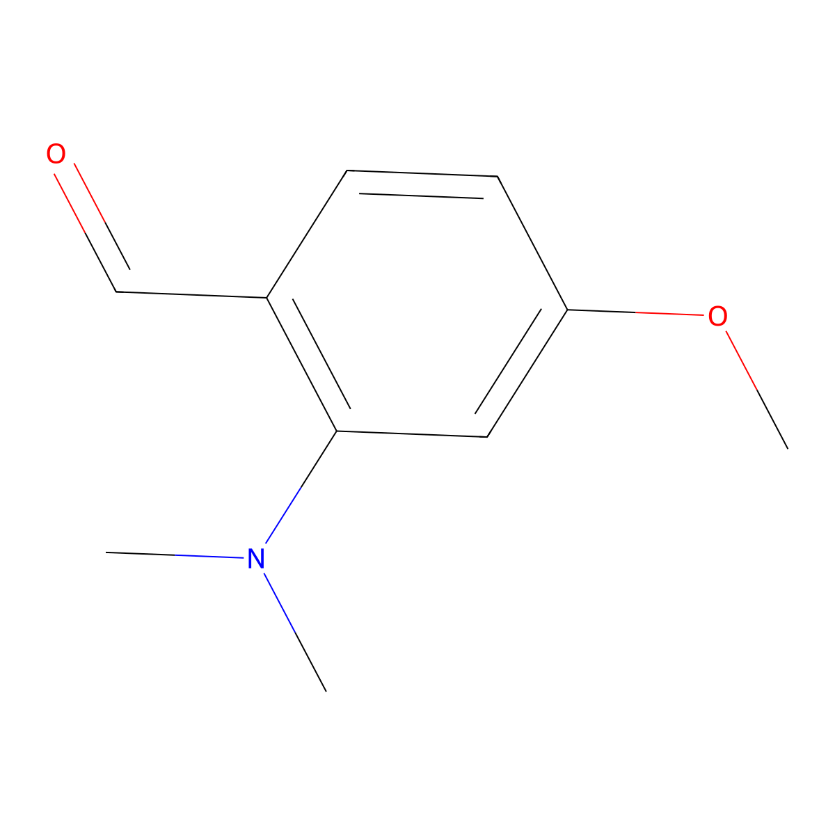 2-(Dimethylamino)-4-methoxybenzaldehyde molecular structure, CAS 1289063-76-8
