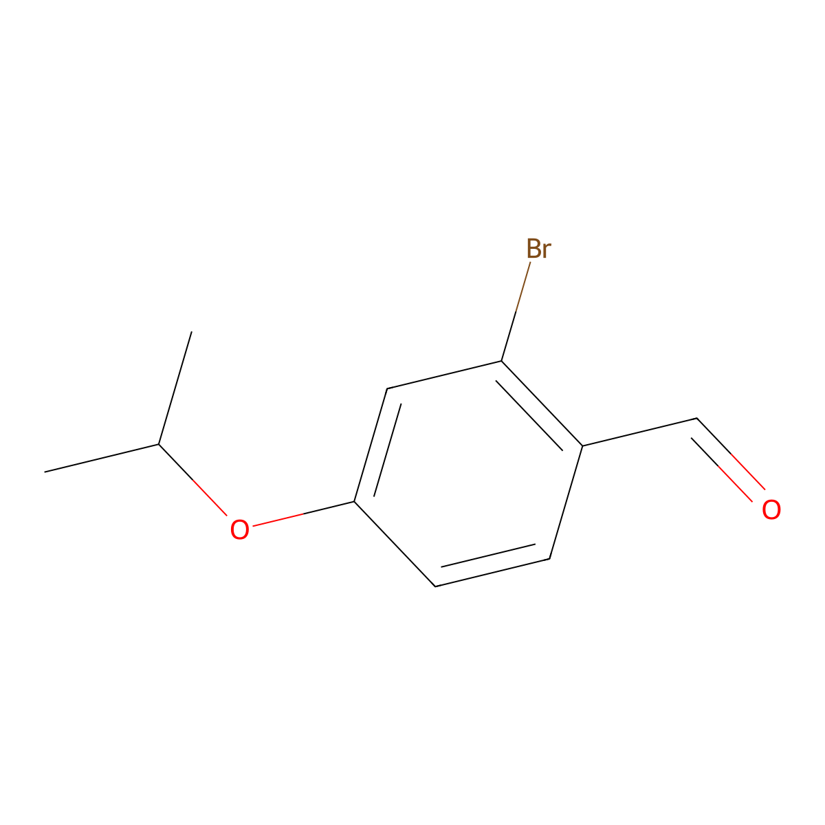 2-Bromo-4-(propan-2-yloxy)benzaldehyde molecular structure, CAS 1289064-96-5
