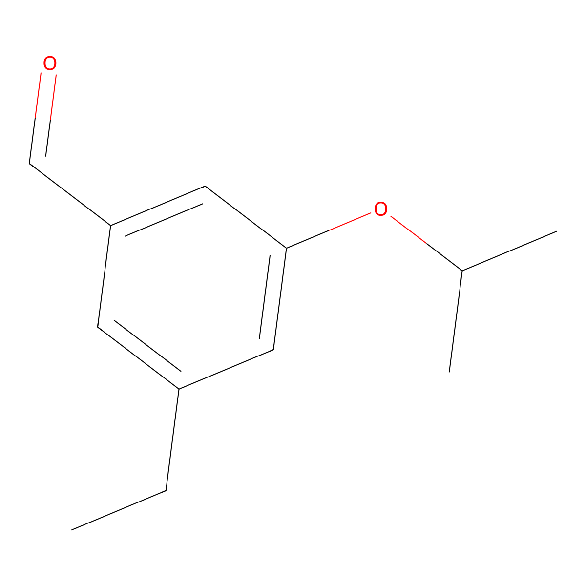 3-Ethyl-5-isopropoxybenzaldehyde molecular structure, CAS 1289068-90-1