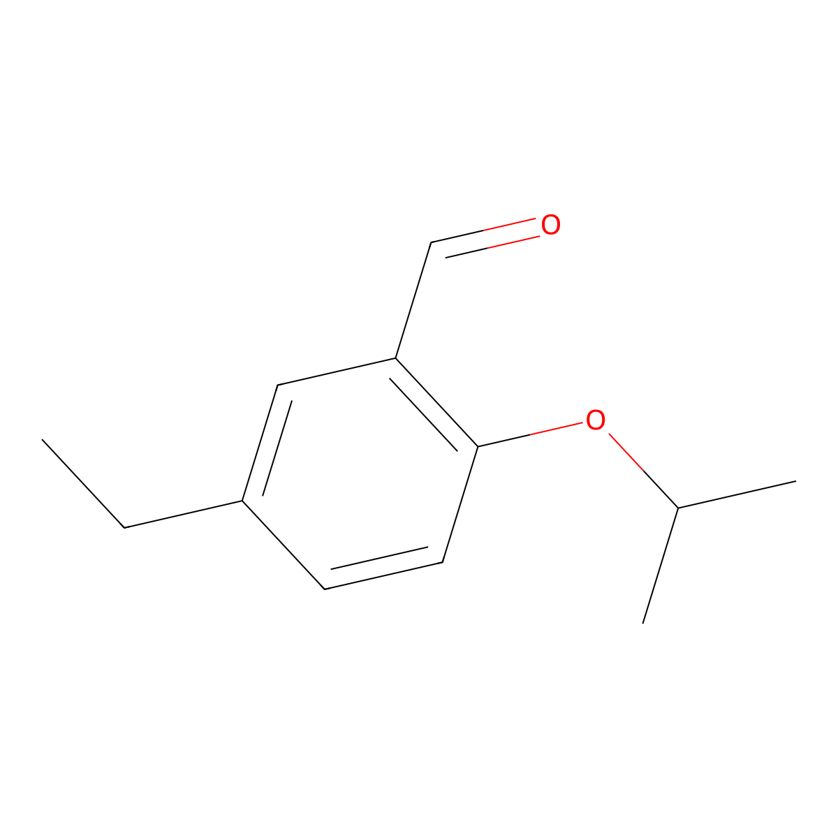 5-Ethyl-2-isopropoxybenzaldehyde molecular structure, CAS 1289069-25-5