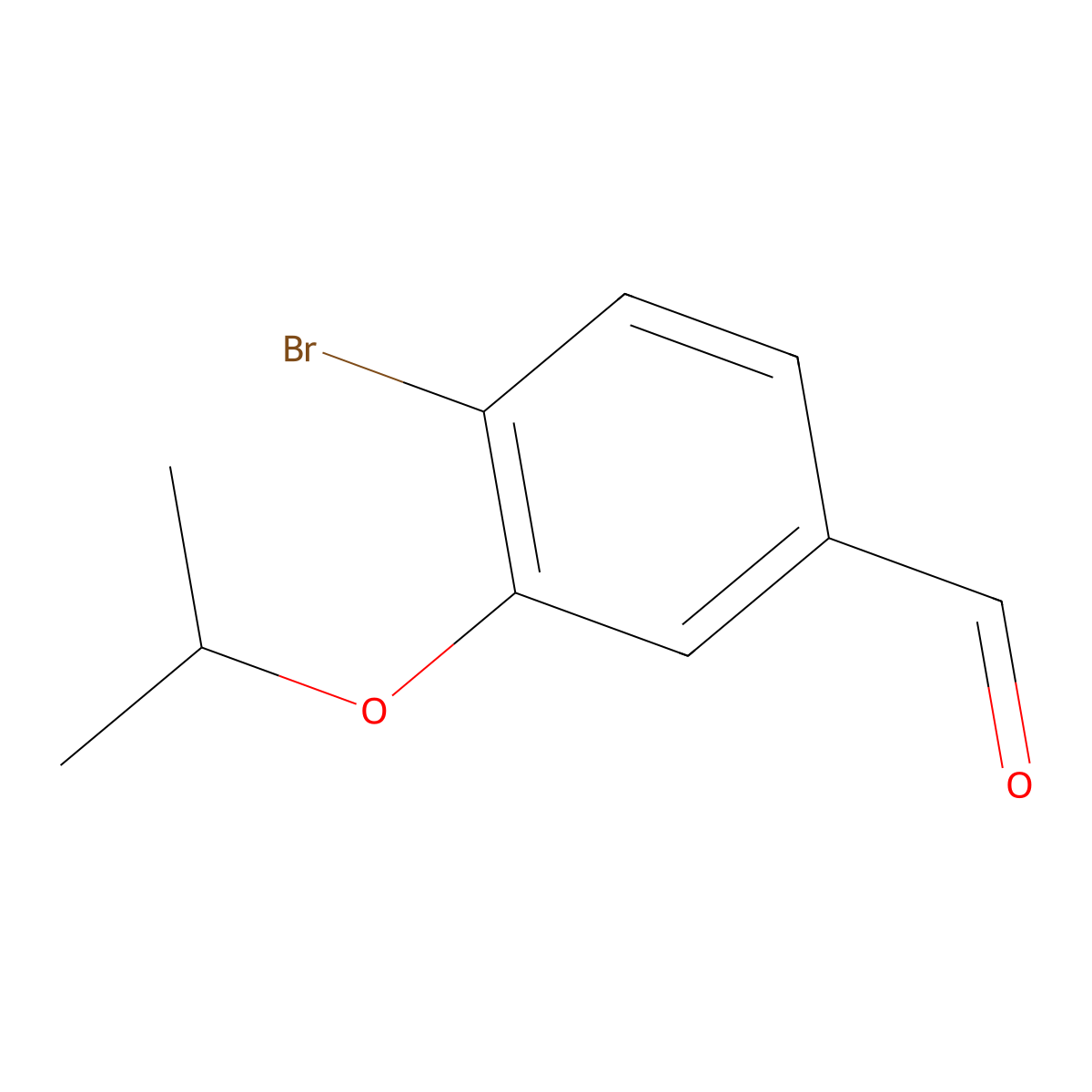 4-Bromo-3-isopropoxybenzaldehyde molecular structure, CAS 1289069-40-4