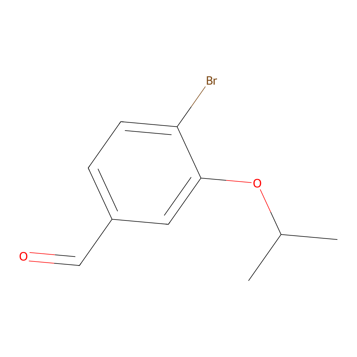 4-Bromo-3-isopropoxybenzaldehyde molecular structure, CAS 1289069-40-4