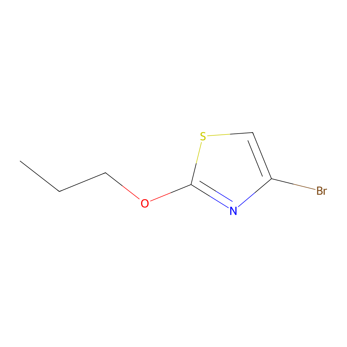 4-Bromo-2-(n-propoxy)thiazole molecular structure, CAS 1289081-81-7