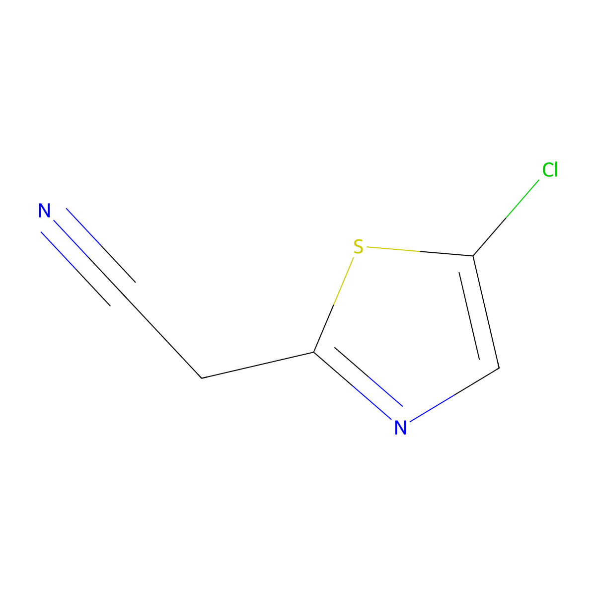 2-(5-Chloro-1,3-thiazol-2-YL)acetonitrile molecular structure, CAS 1289083-12-0