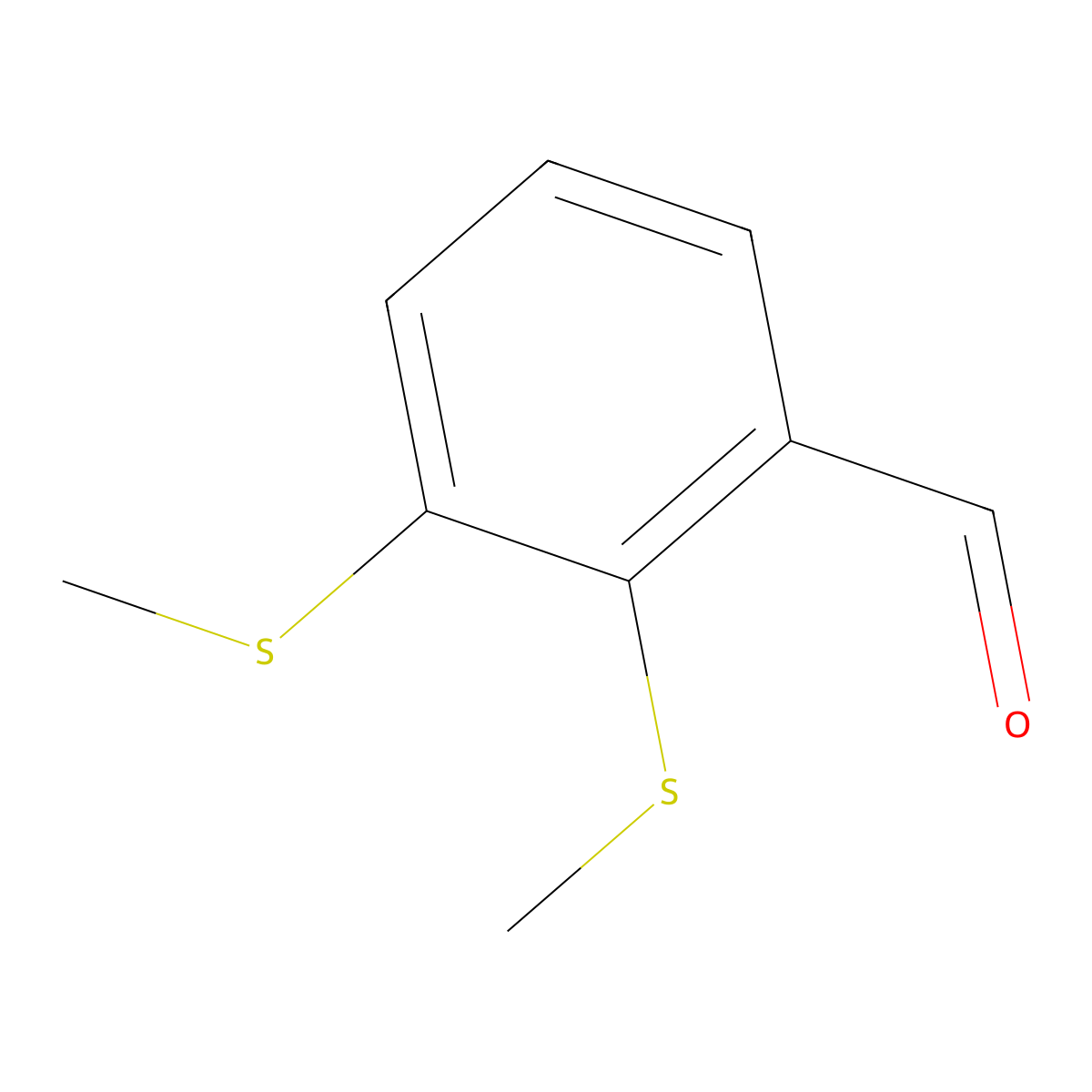 2,3-Bis(methylthio)benzaldehyde molecular structure, CAS 1289083-47-1