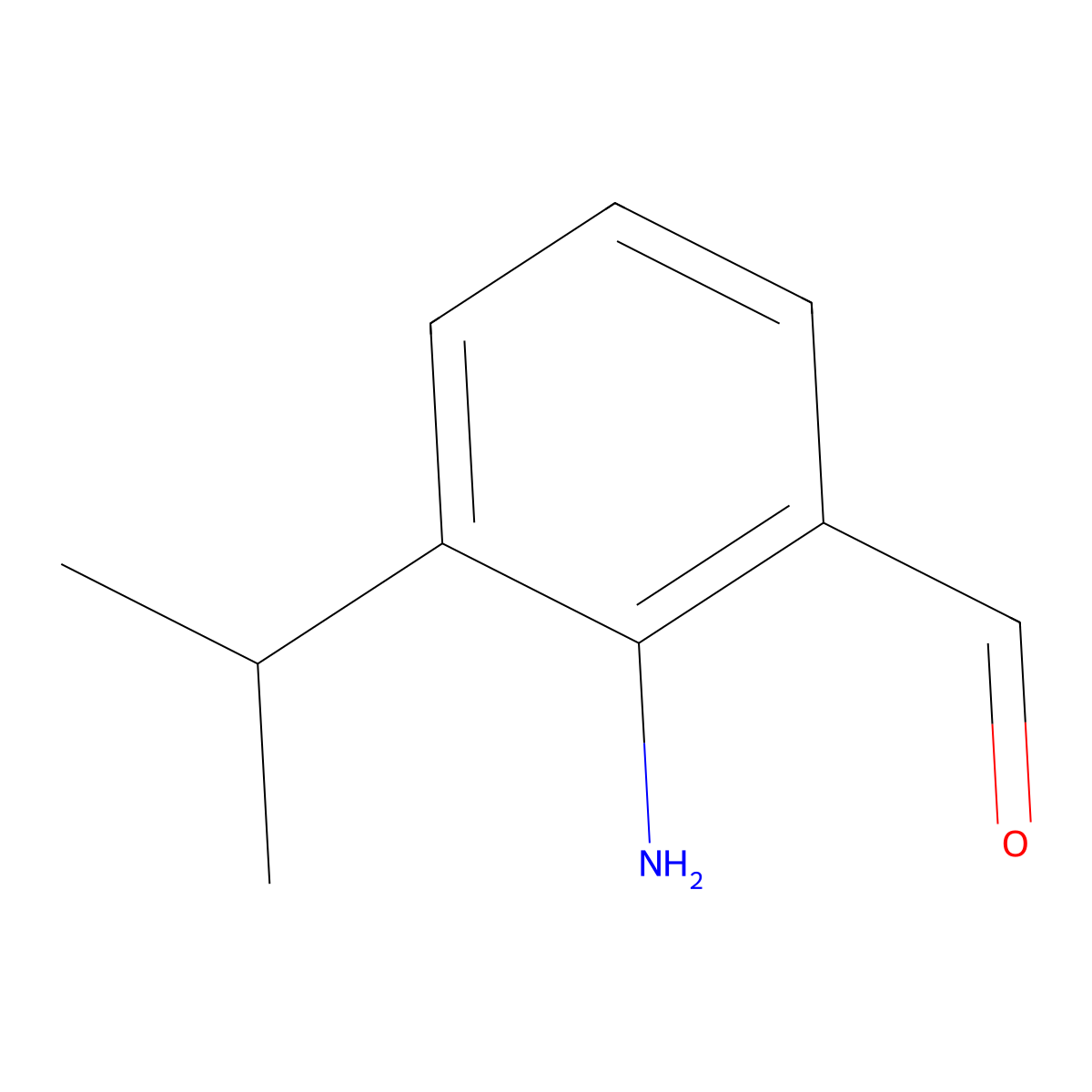 2-Amino-3-isopropylbenzaldehyde molecular structure, CAS 1289083-98-2
