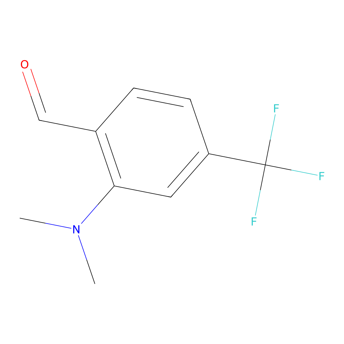 2-(Dimethylamino)-4-(trifluoromethyl)benzaldehyde molecular structure, CAS 1289084-29-2