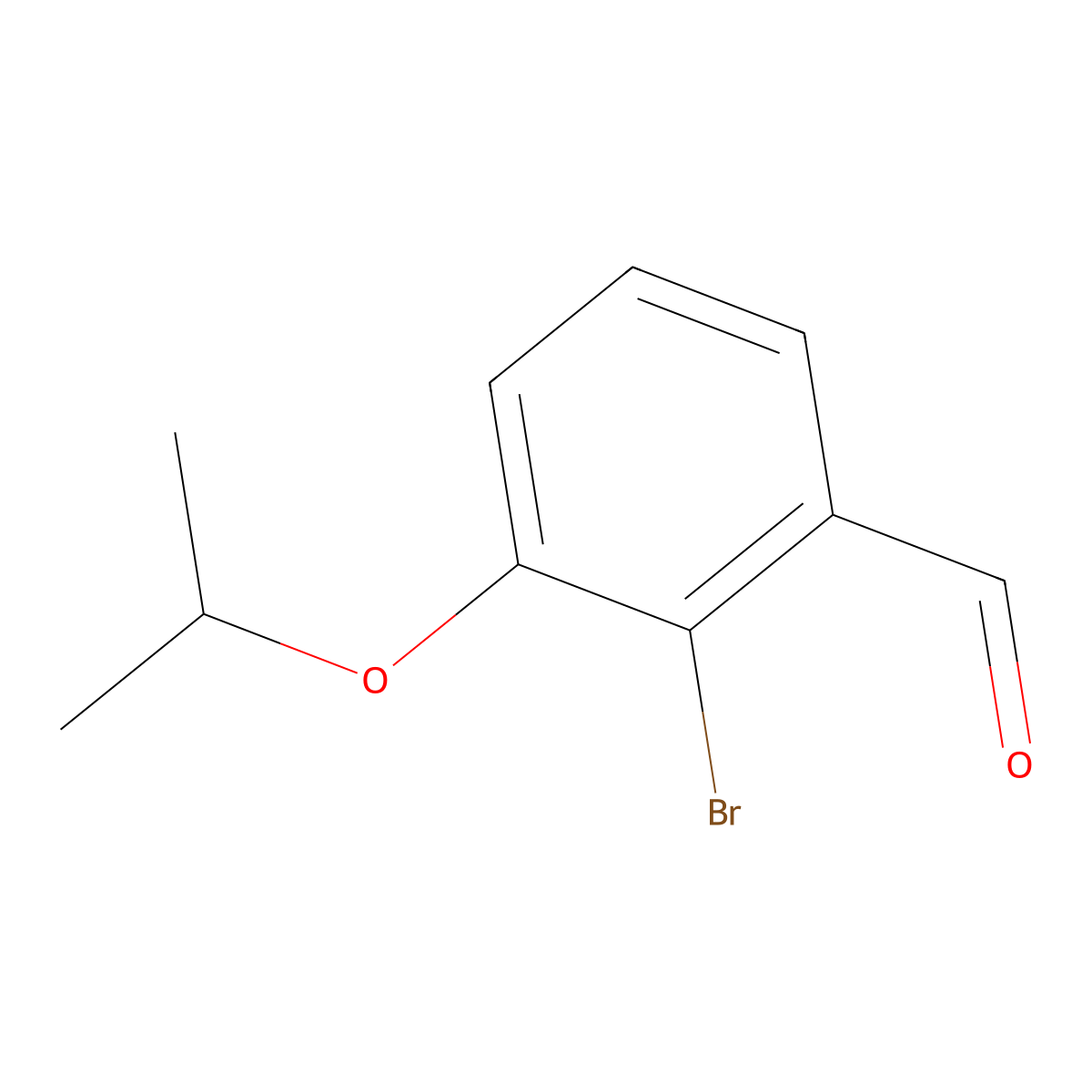 2-Bromo-3-(propan-2-yloxy)benzaldehyde molecular structure, CAS 1289086-54-9