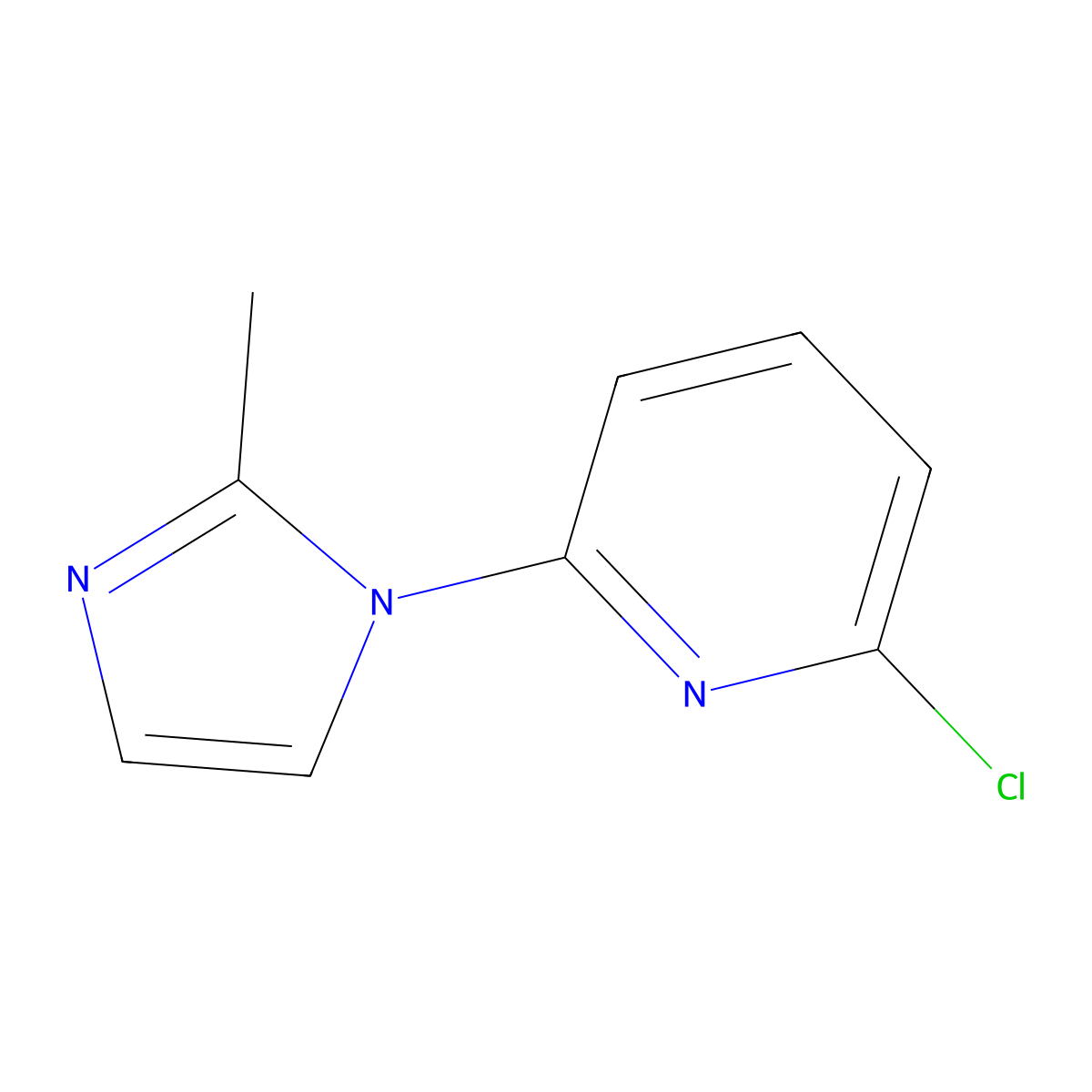 2-Chloro-6-(2-methyl-1H-imidazol-1-yl)pyridine molecular structure, CAS 1289088-53-4