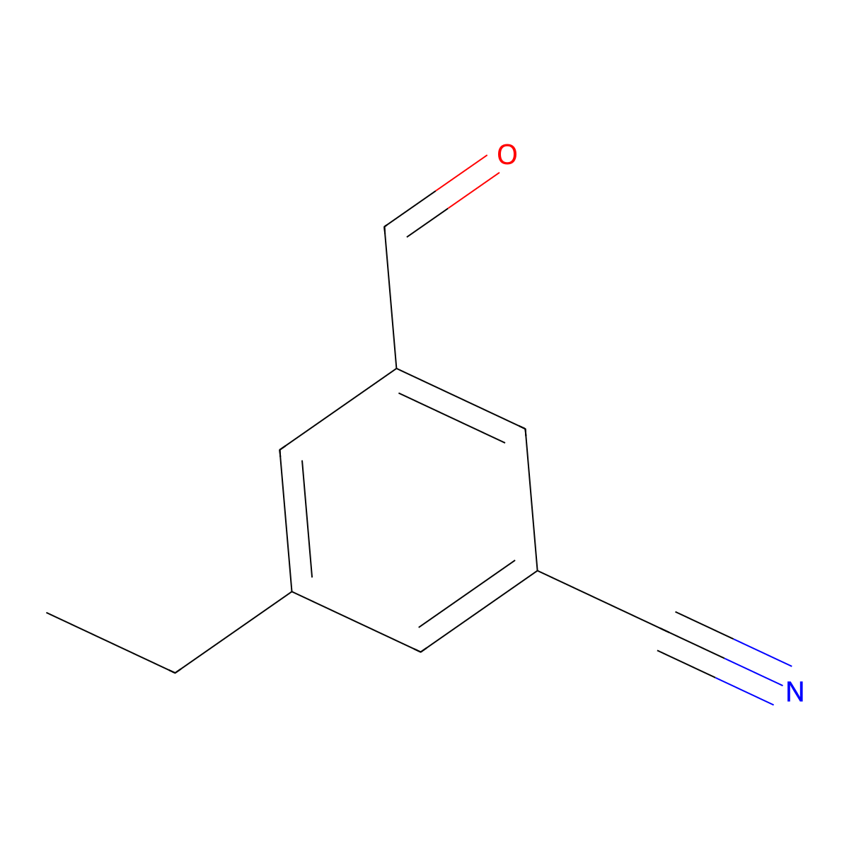 3-Ethyl-5-formylbenzonitrile molecular structure, CAS 1289089-85-5