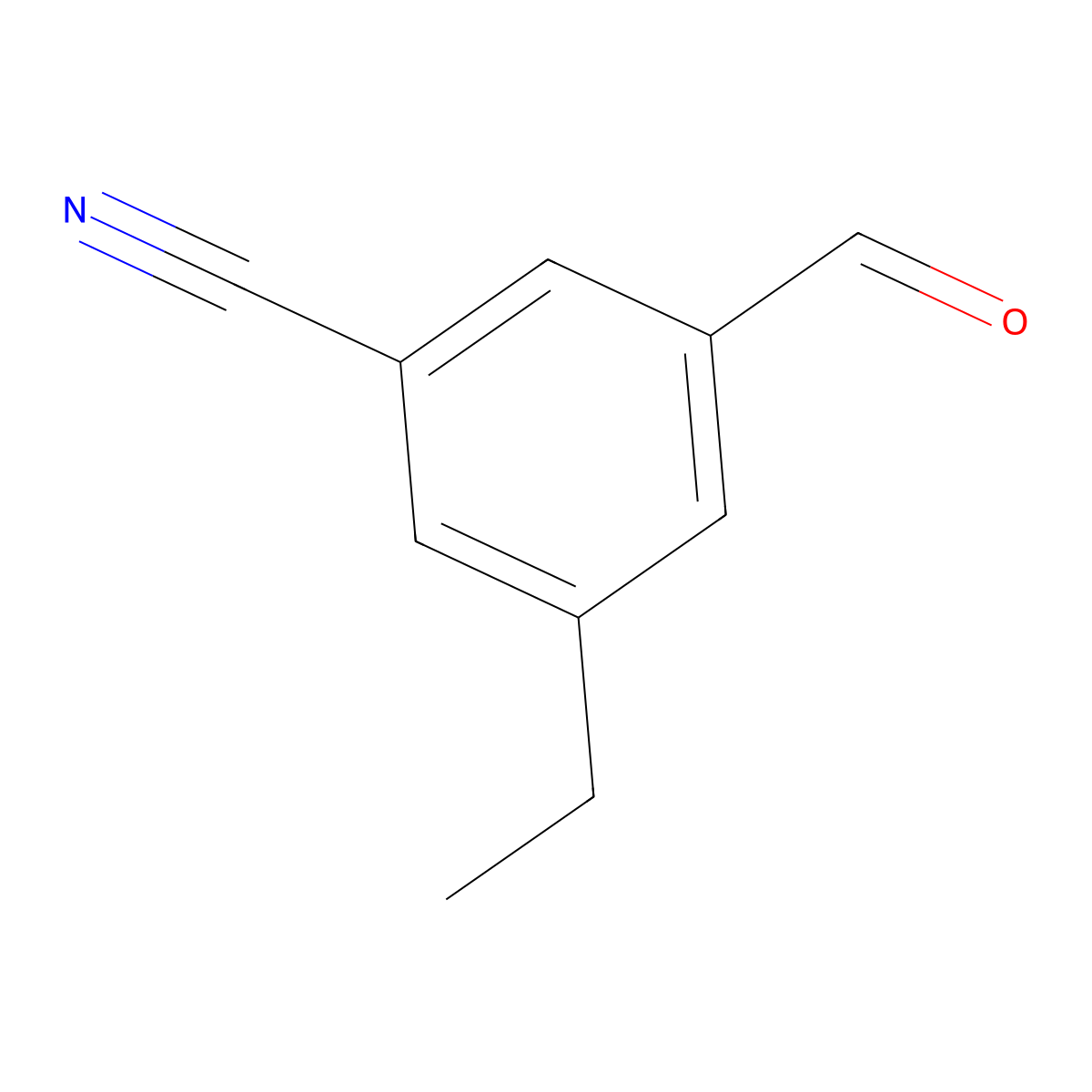 3-Ethyl-5-formylbenzonitrile molecular structure, CAS 1289089-85-5