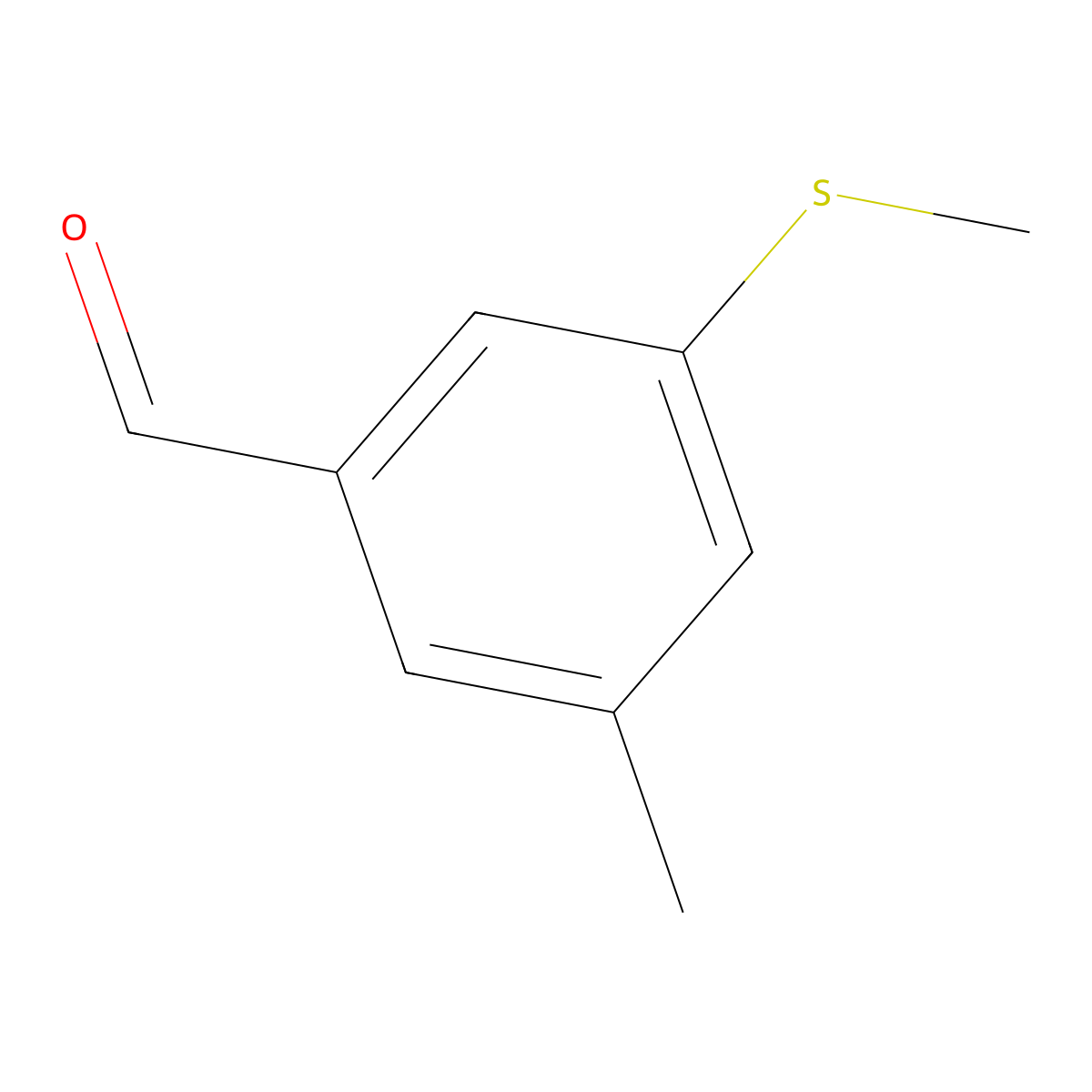 3-Methyl-5-(methylthio)benzaldehyde molecular structure, CAS 1289089-92-4