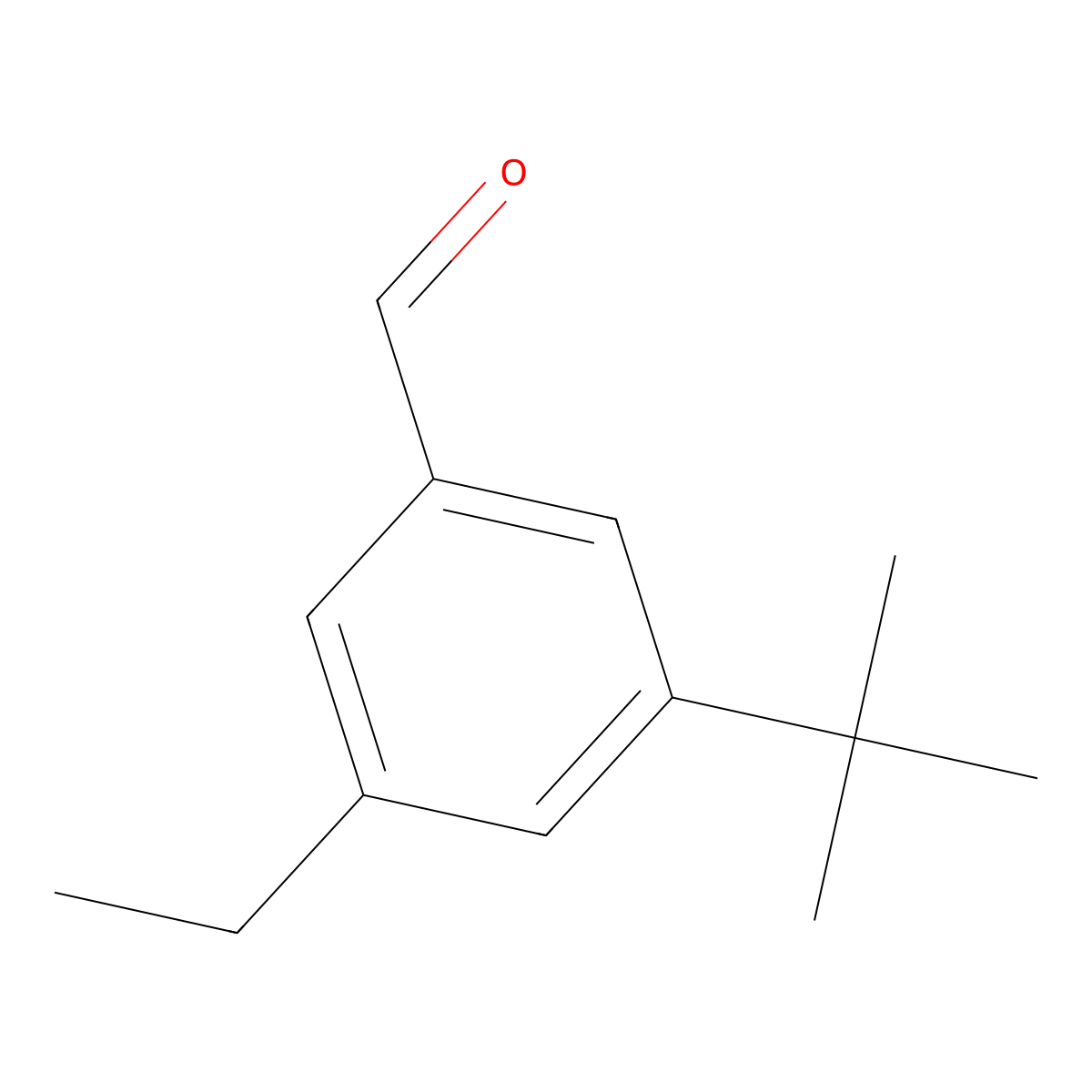 3-(Tert-butyl)-5-ethylbenzaldehyde molecular structure, CAS 1289090-32-9