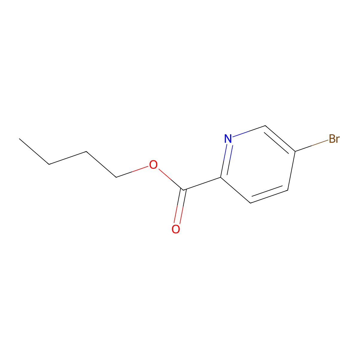 Butyl 5-bromopicolinate molecular structure, CAS 1289092-78-9