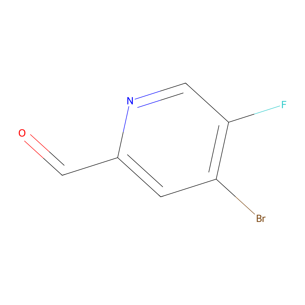 4-Bromo-5-fluoropicolinaldehyde molecular structure, CAS 1289093-33-9