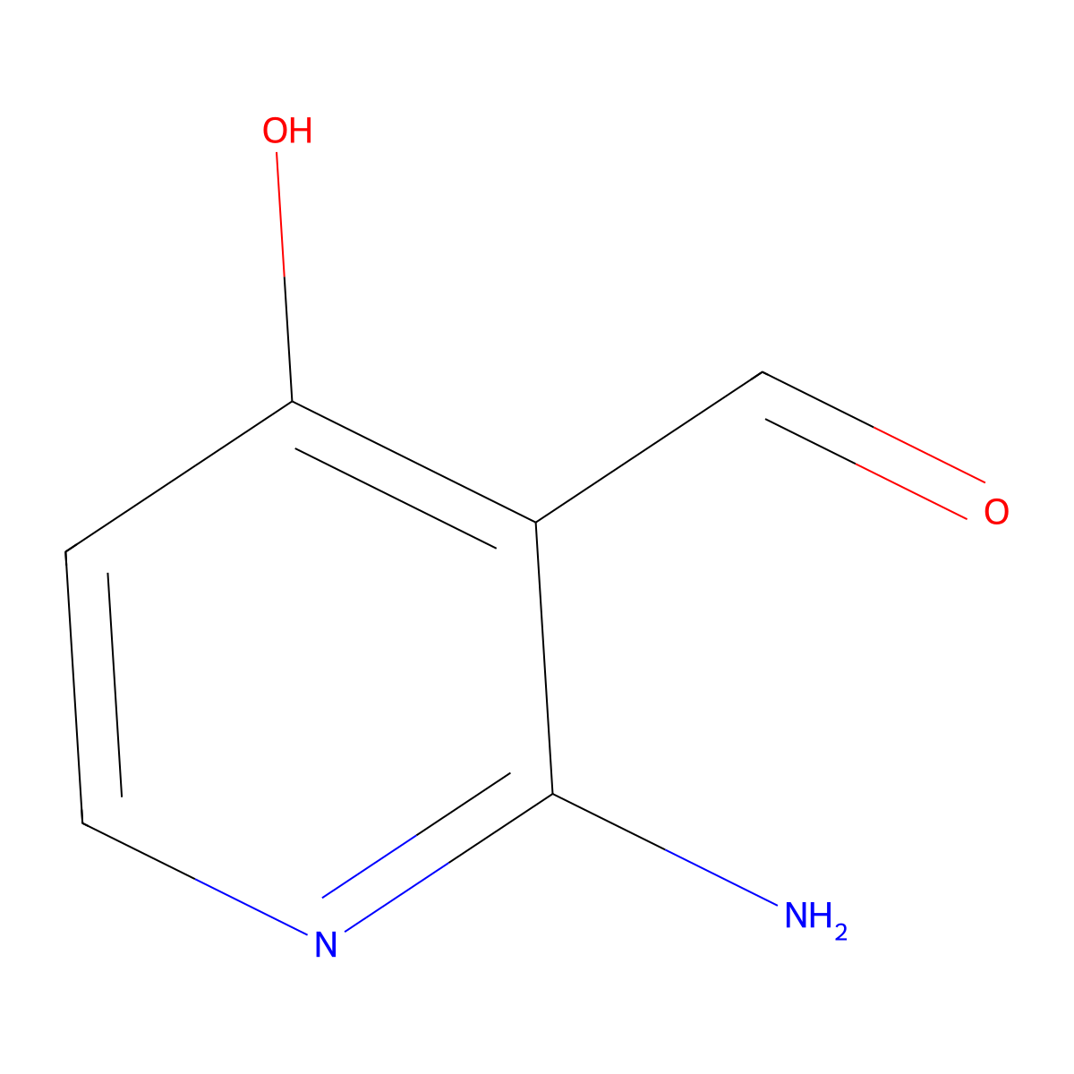 2-Amino-4-hydroxynicotinaldehyde molecular structure, CAS 1289098-84-5