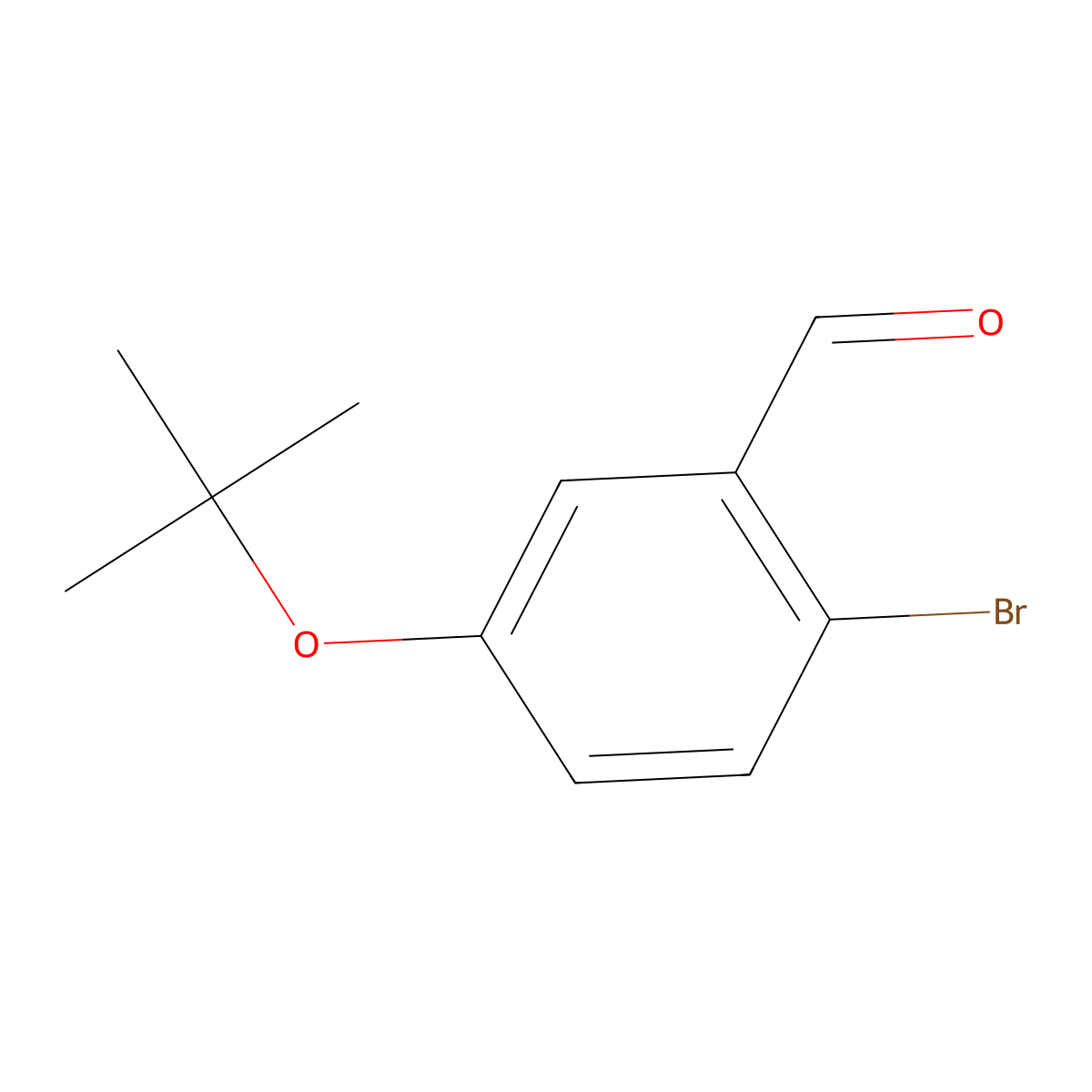 2-Bromo-5-(tert-butoxy)benzaldehyde molecular structure, CAS 1289100-74-8