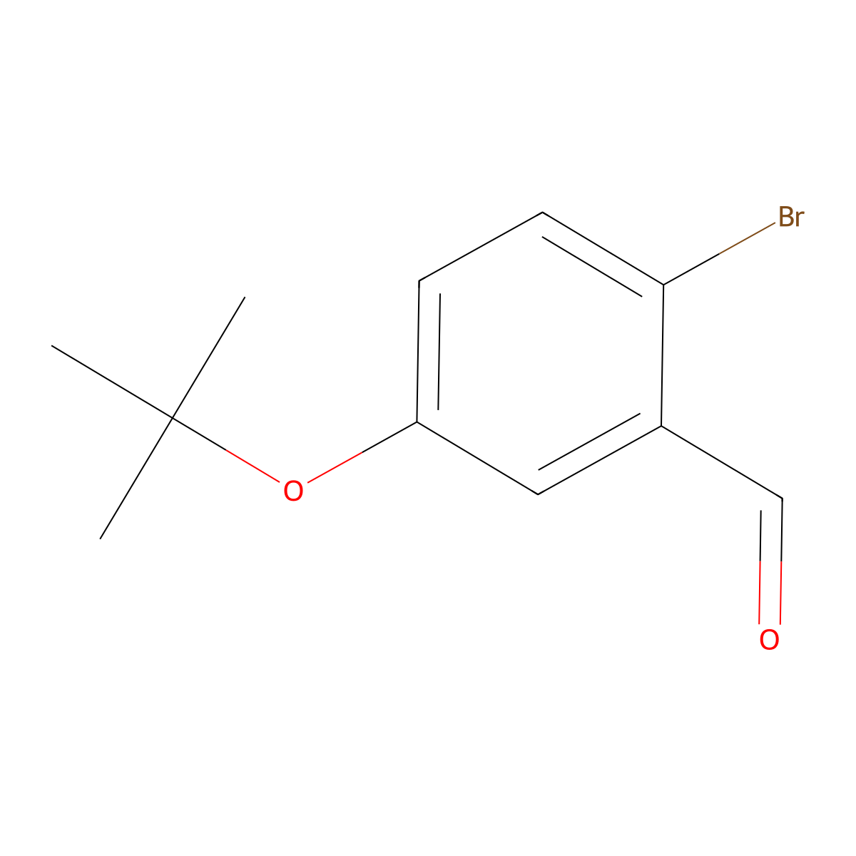 2-Bromo-5-(tert-butoxy)benzaldehyde molecular structure, CAS 1289100-74-8