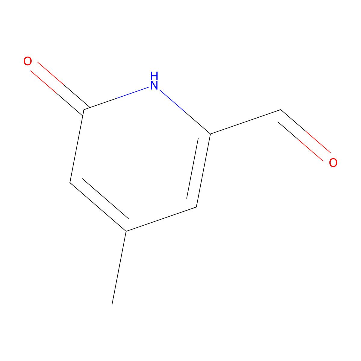6-Hydroxy-4-methylpyridine-2-carbaldehyde molecular structure, CAS 1289101-78-5